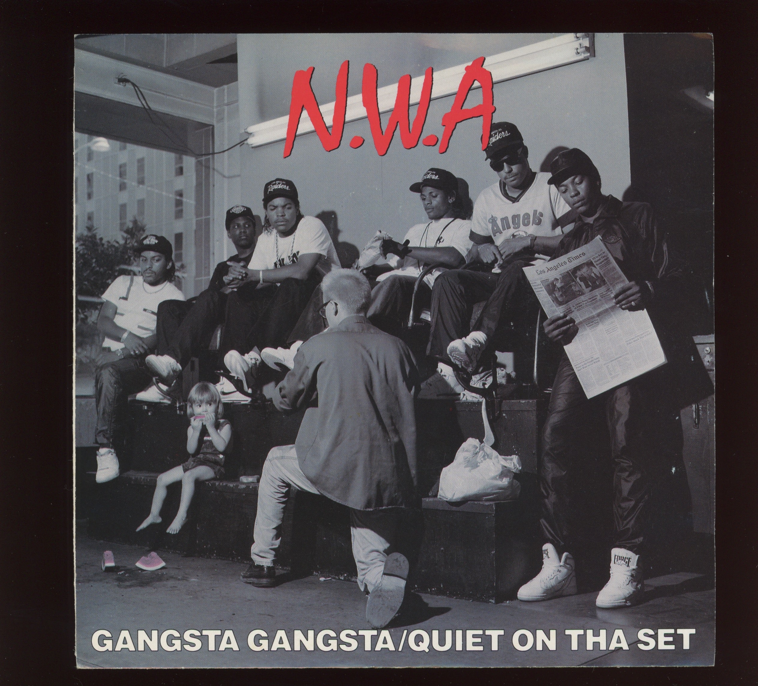 N.W.A. - Gangsta Gangsta / Quiet On Tha Set on Ruthless With Picture Sleeve