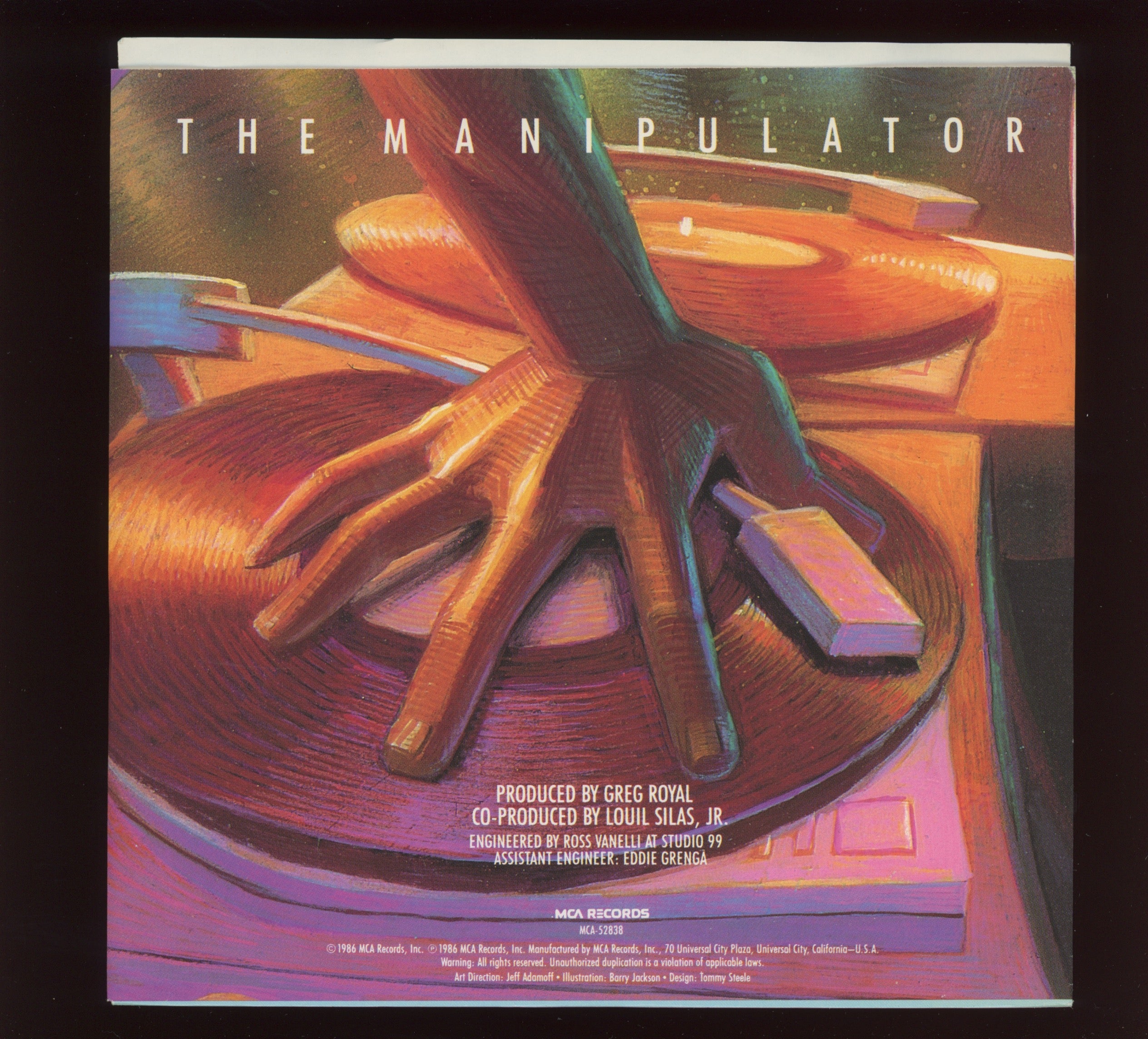 Mixmaster Gee And The Turntable Orchestra - The Manipulator on MCA With Picture Sleeve