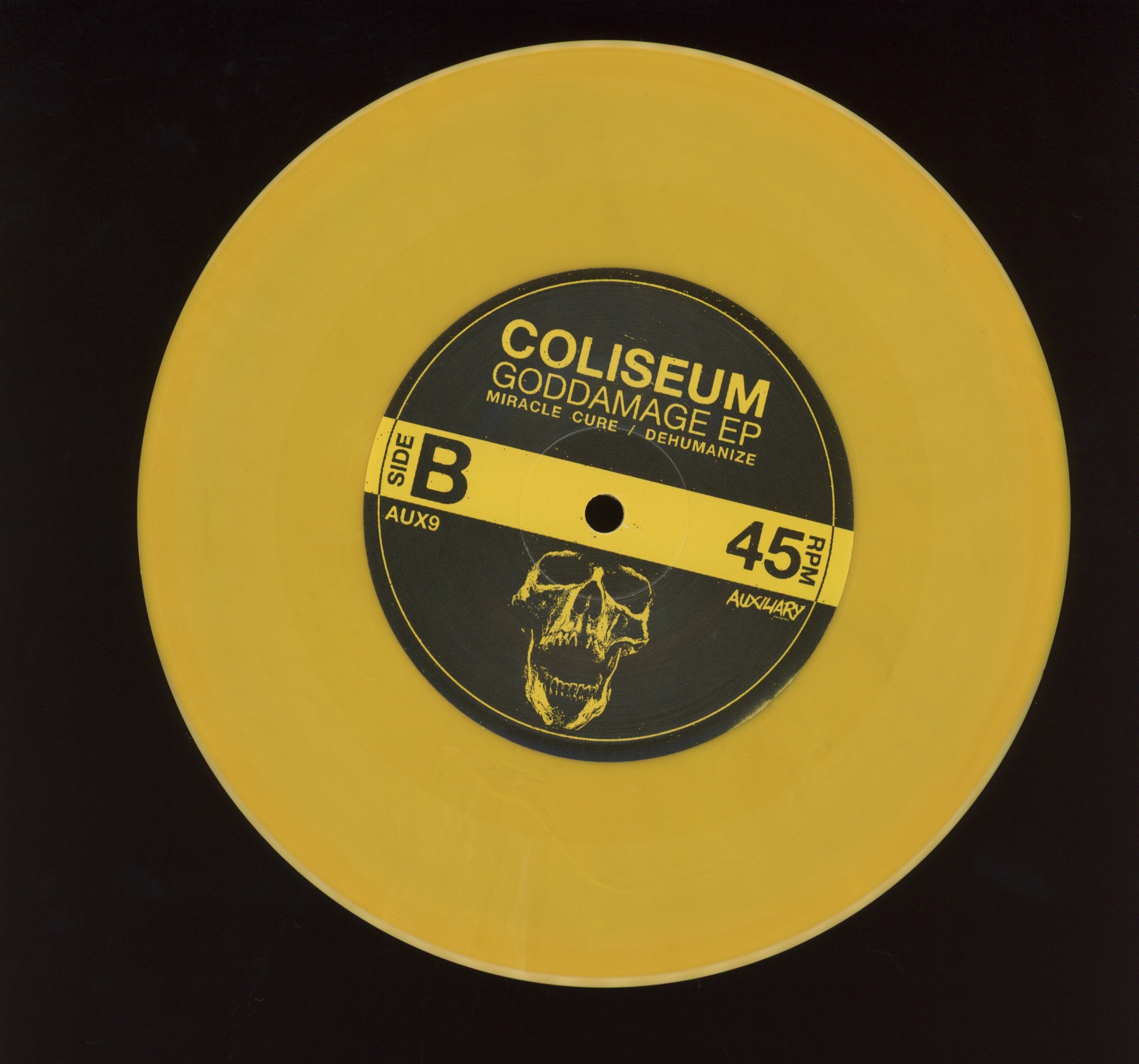 Coliseum - Goddamage EP on Auxillary Yellow Vinyl Reissue