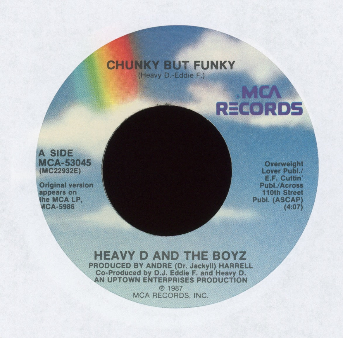 Heavy D. & The Boyz - Chunky But Funky on MCA With Picture Sleeve