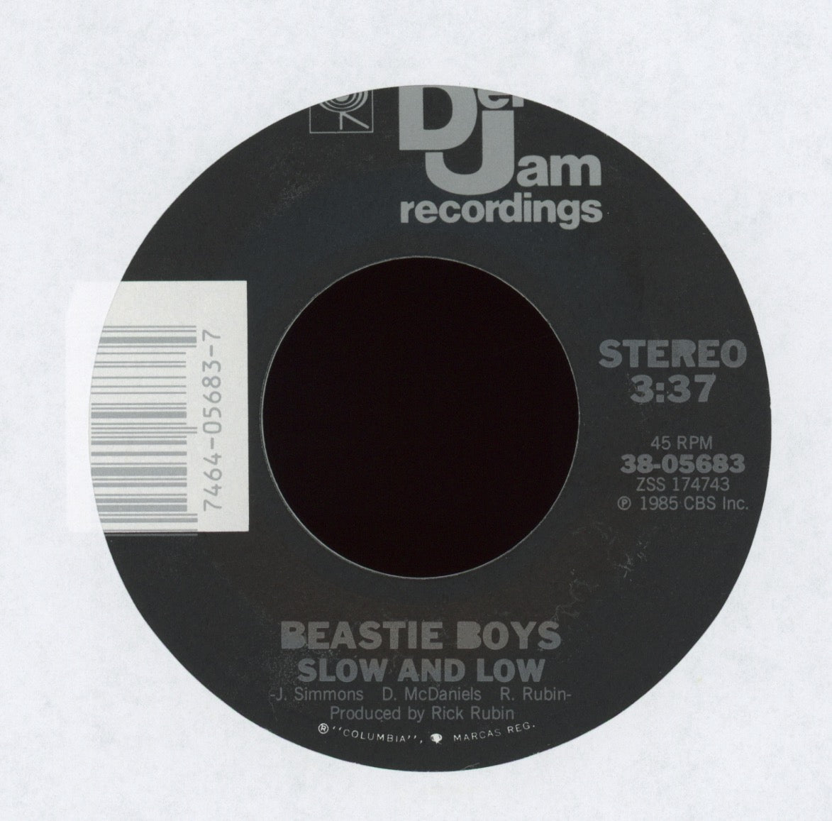 Beastie Boys - She's On It on Def Jam With Picture Sleeve
