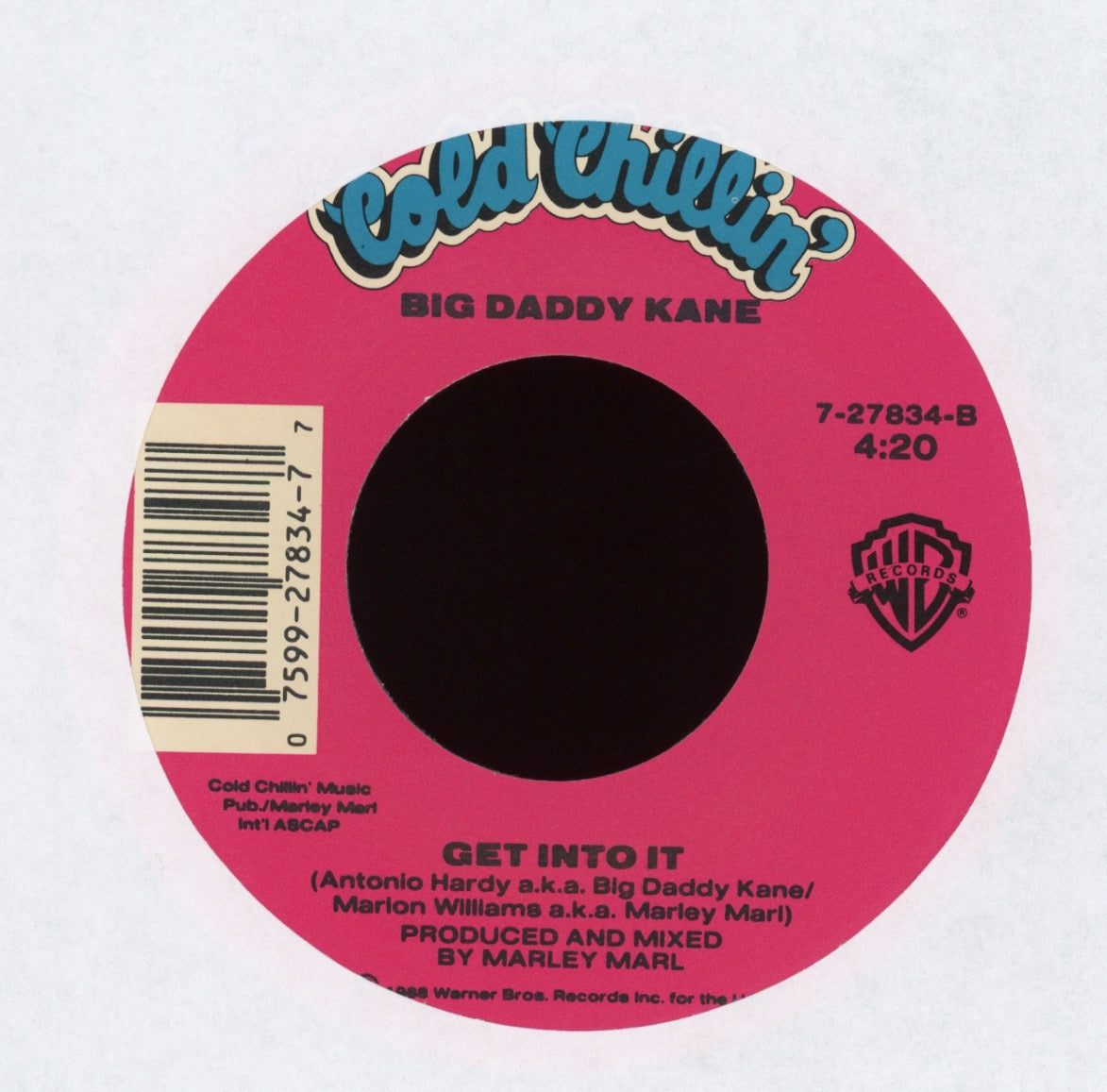 Big Daddy Kane - Ain't No Half-Steppin' on Cold Chillin' With Picture Sleeve