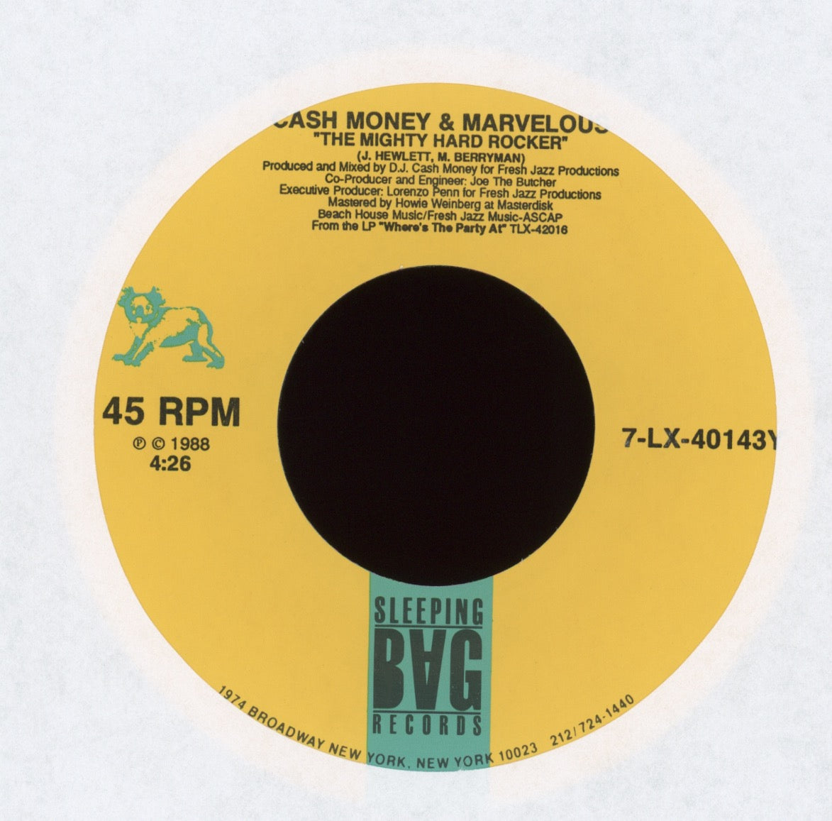 Cash Money & Marvelous - Find An Ugly Woman on Sleeping Bag With Picture Sleeve