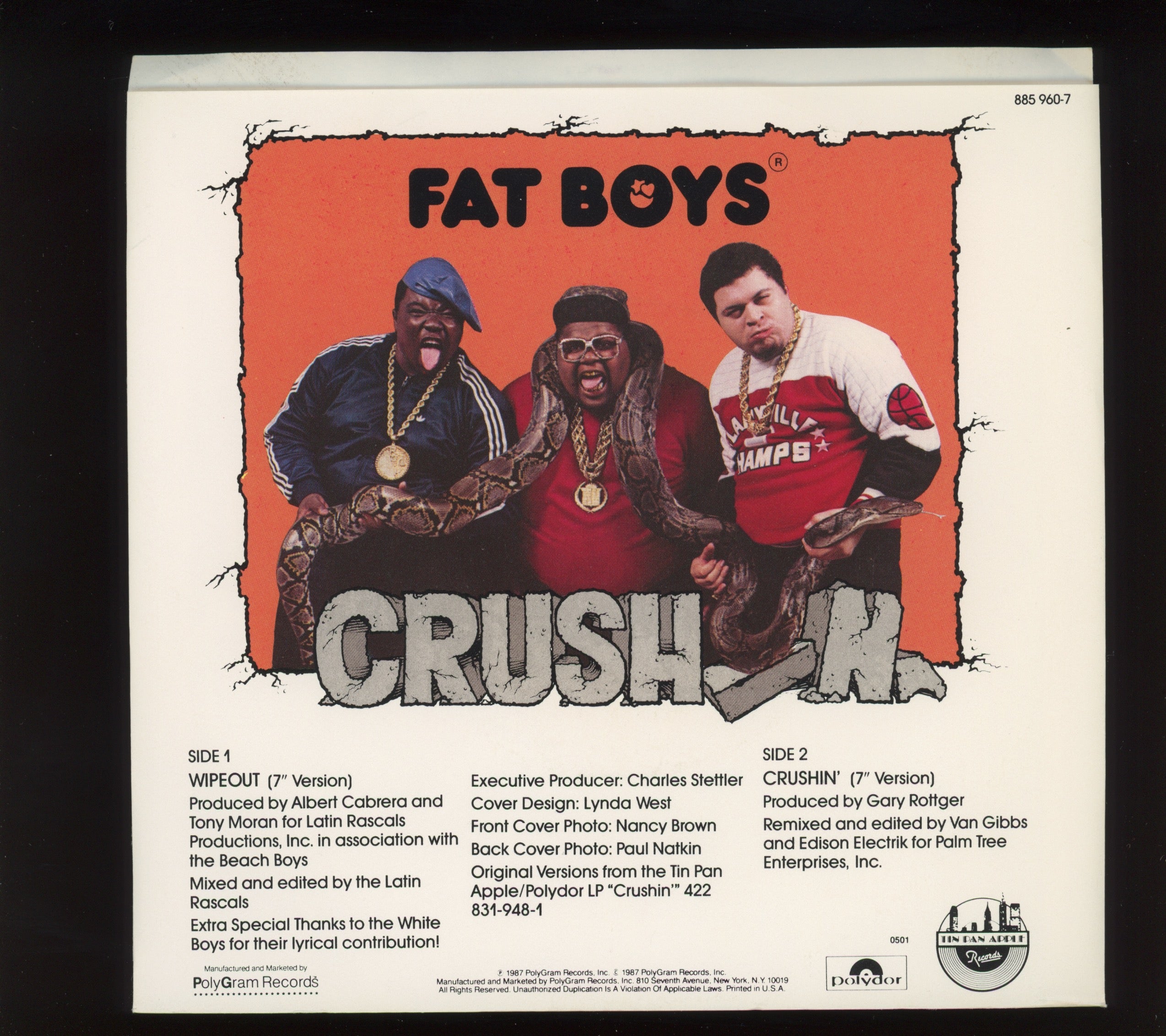 Fat Boys - Wipeout! on Tin Pan Apple