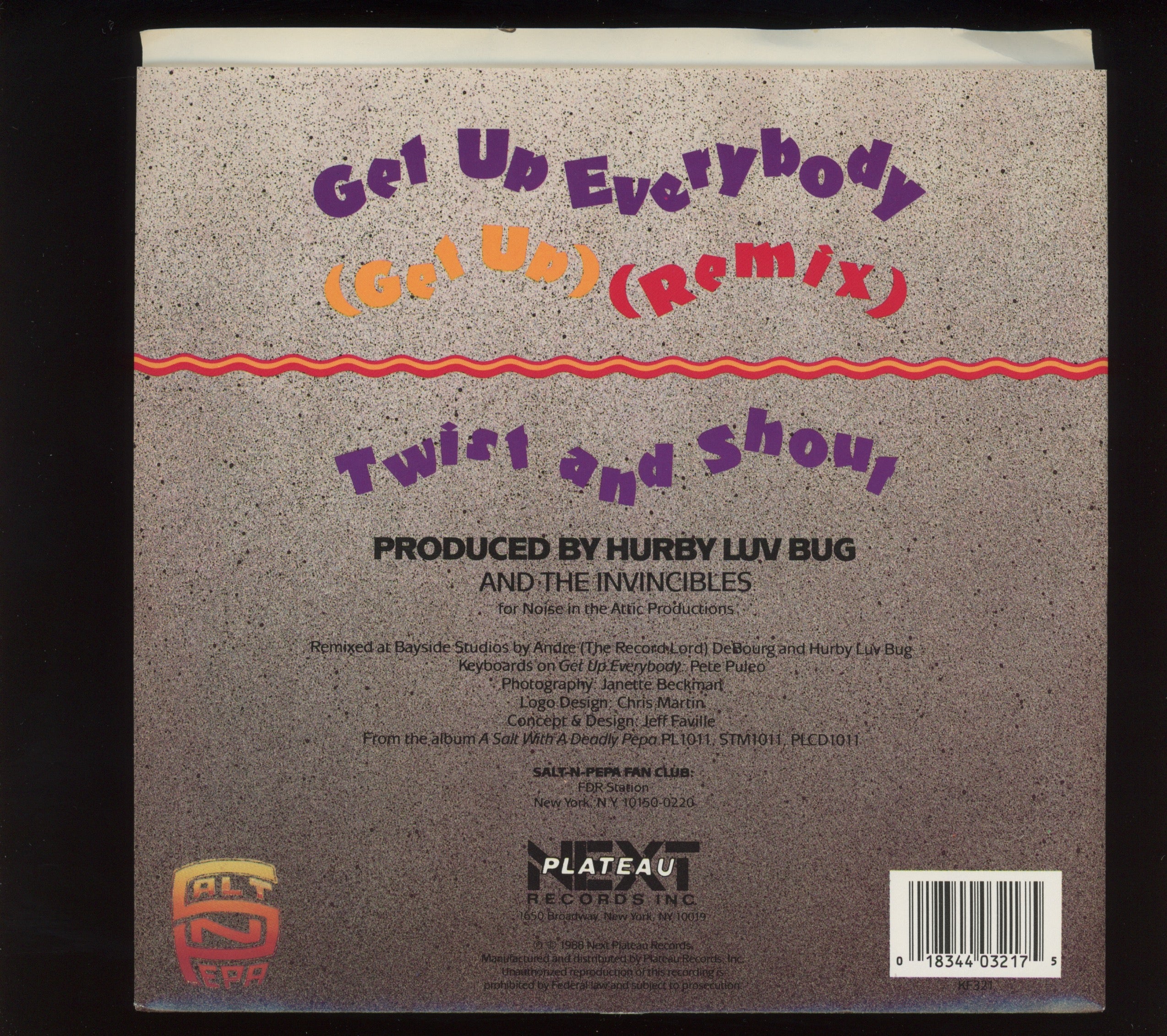 Salt 'N' Pepa - Get Up Everybody on Next Plateau With Picture Sleeve