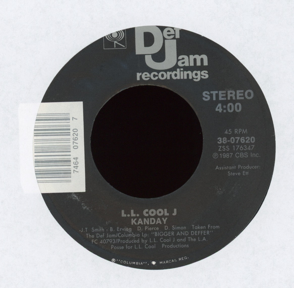 LL Cool J - Go Cut Creator Go on Def Jam With Picture Sleeve