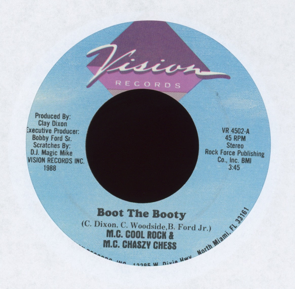 MC Cool Rock & MC Chaszy Chess - Boot The Booty on Vision