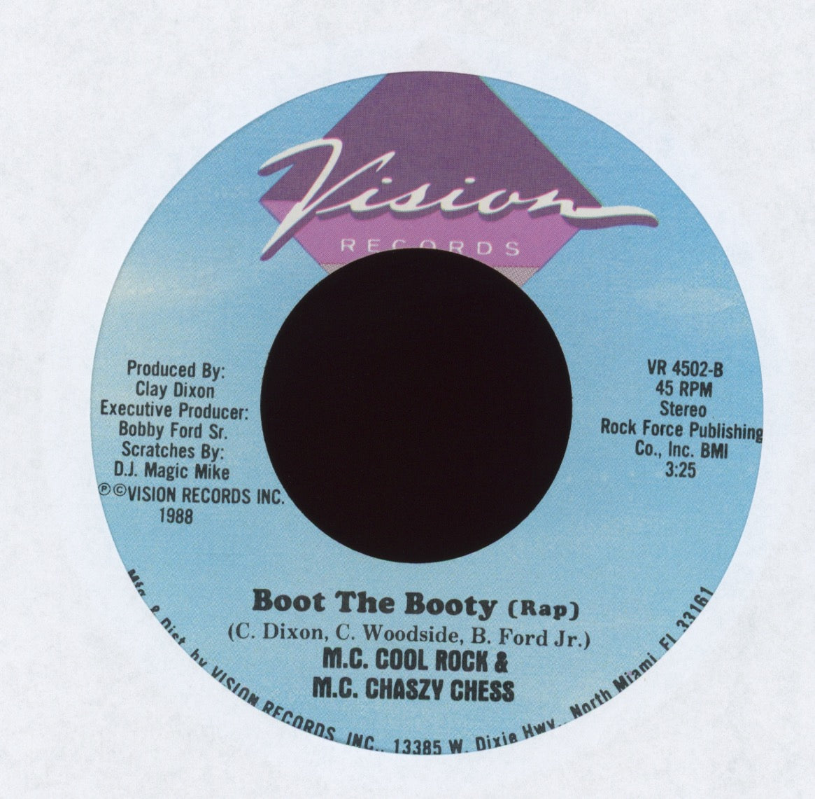 MC Cool Rock & MC Chaszy Chess - Boot The Booty on Vision