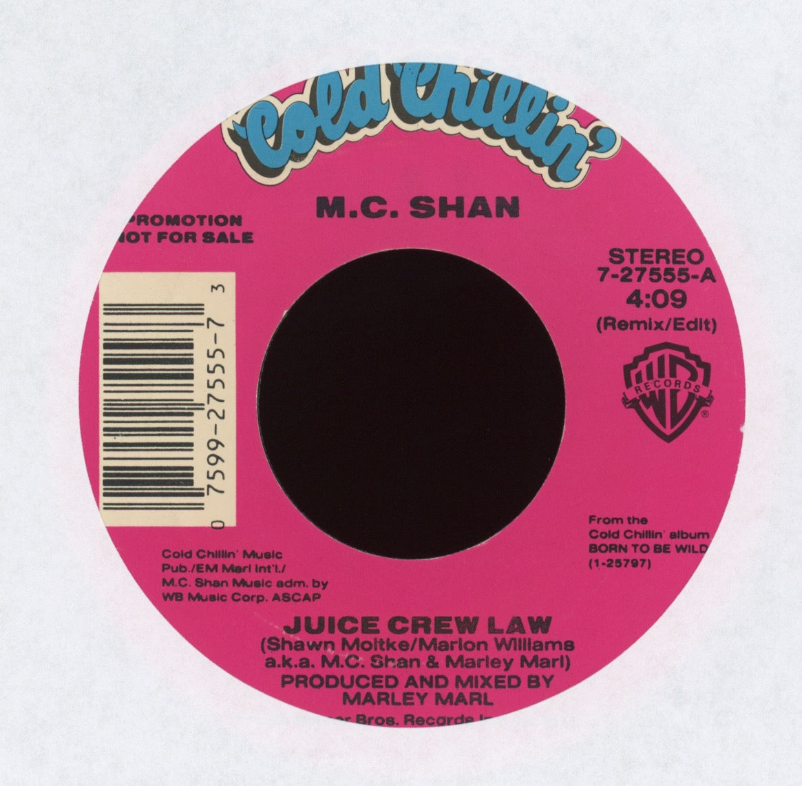 MC Shan - Juice Crew Law on Cold Chillin' Promo