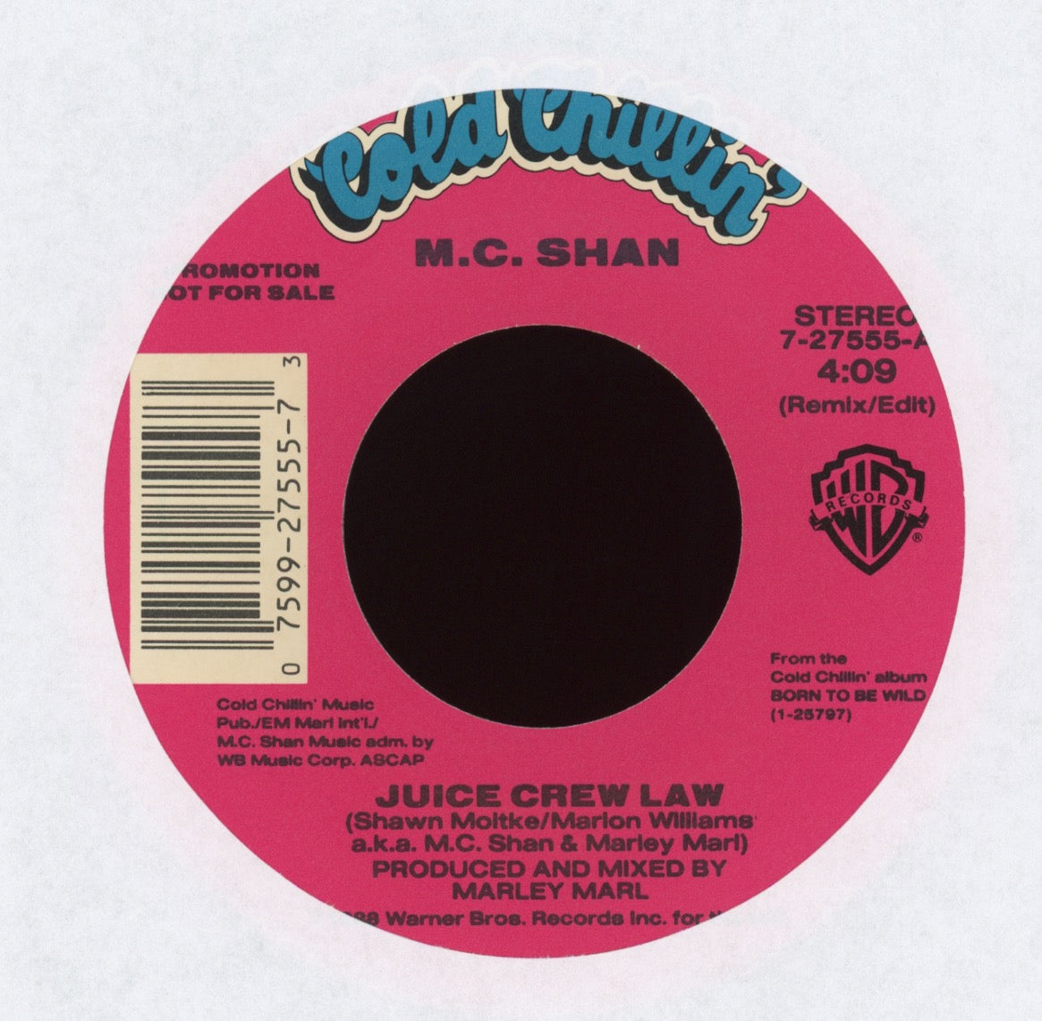 MC Shan - Juice Crew Law on Cold Chillin' Promo