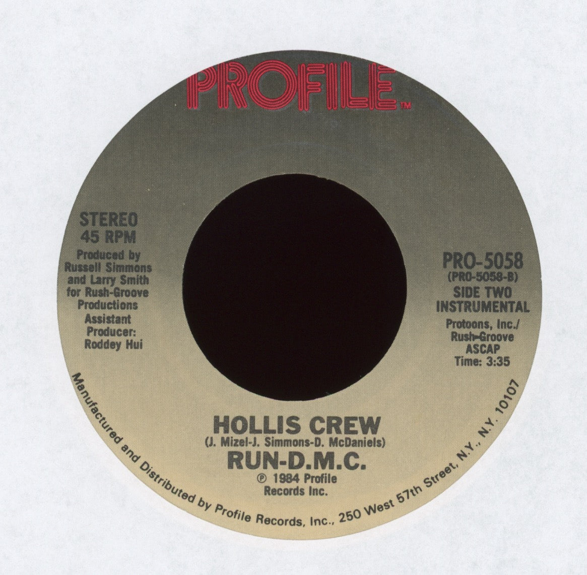 Run-DMC - Hollis Crew on Profile