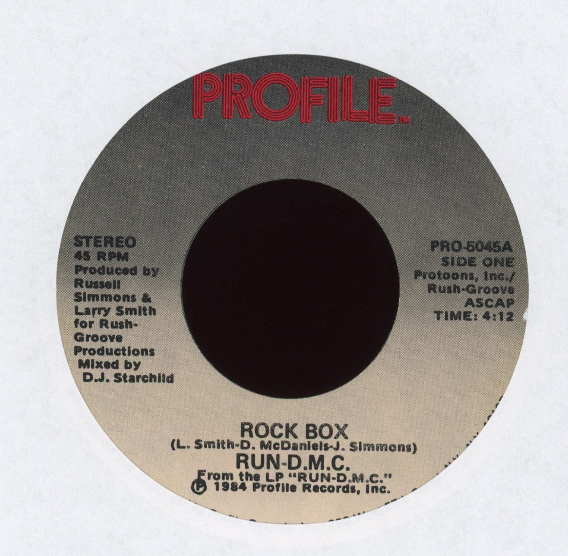 Run-DMC - Rock Box on Profile