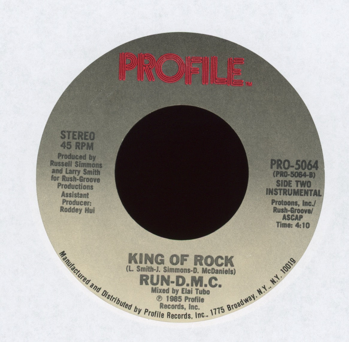 Run-DMC - King Of Rock on Profile