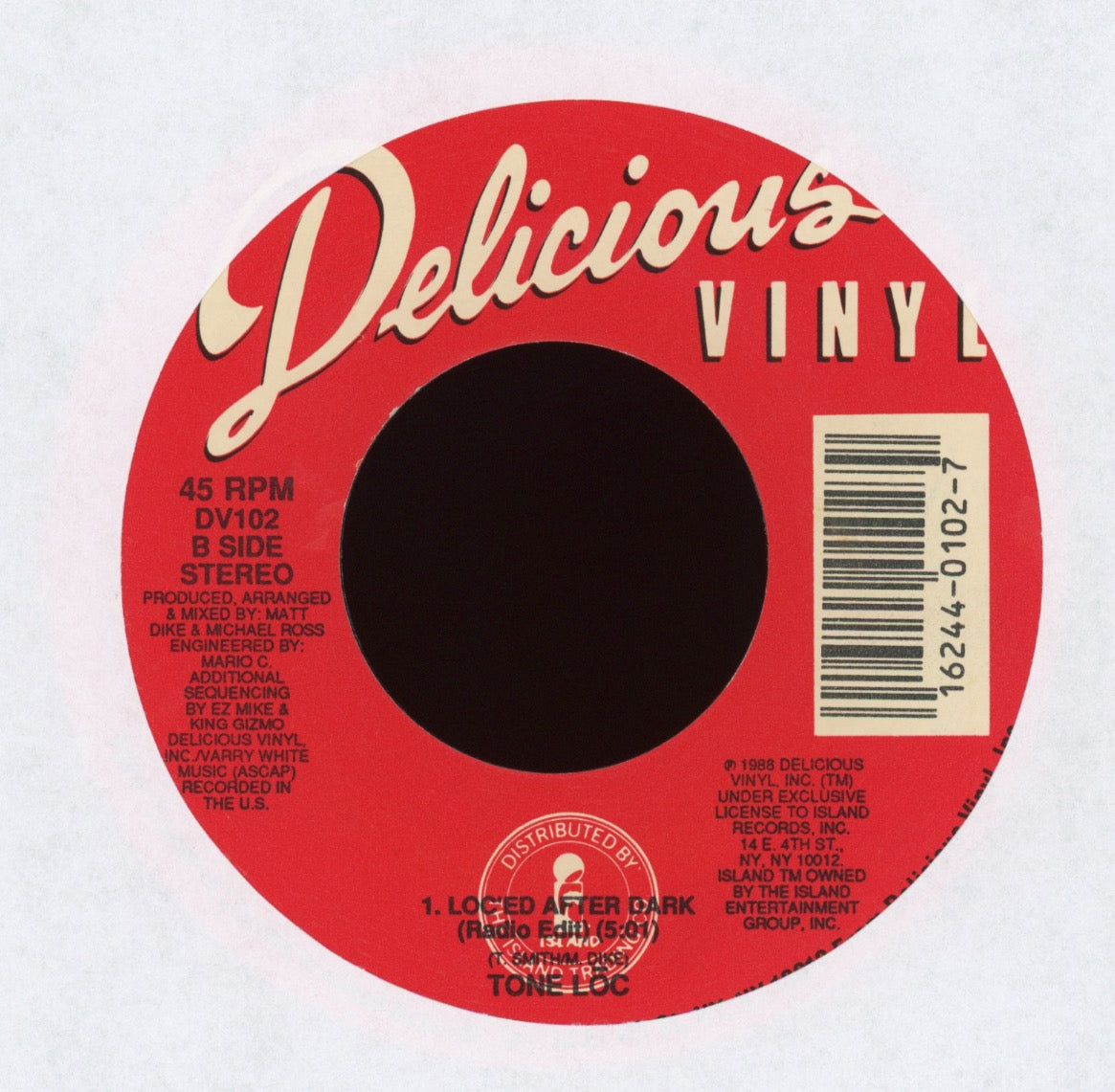 Tone Loc - Wild Thing on Delicious Vinyl Red Label
