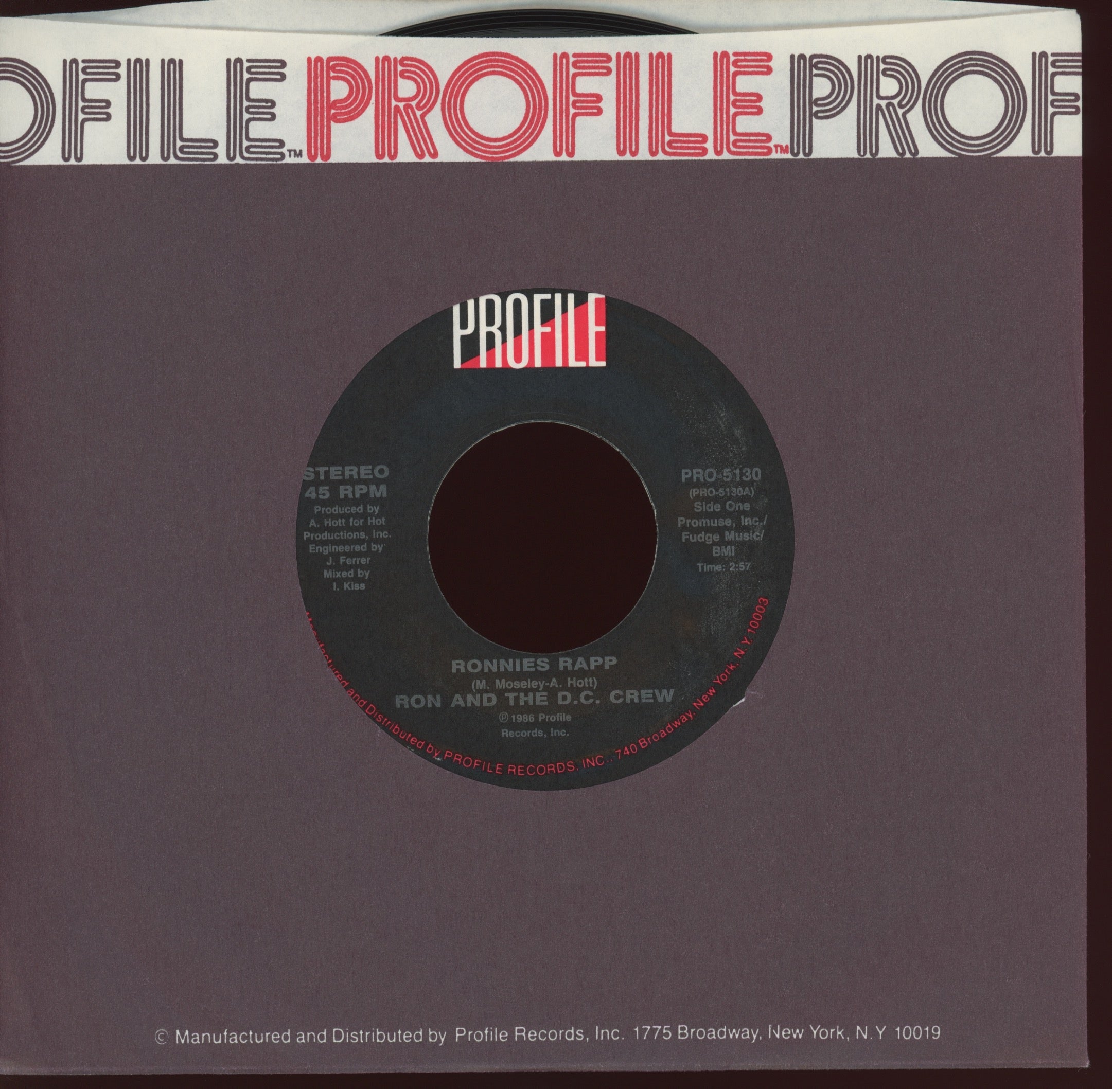 Ron And The D.C. Crew - Ronnies Rapp on Profile