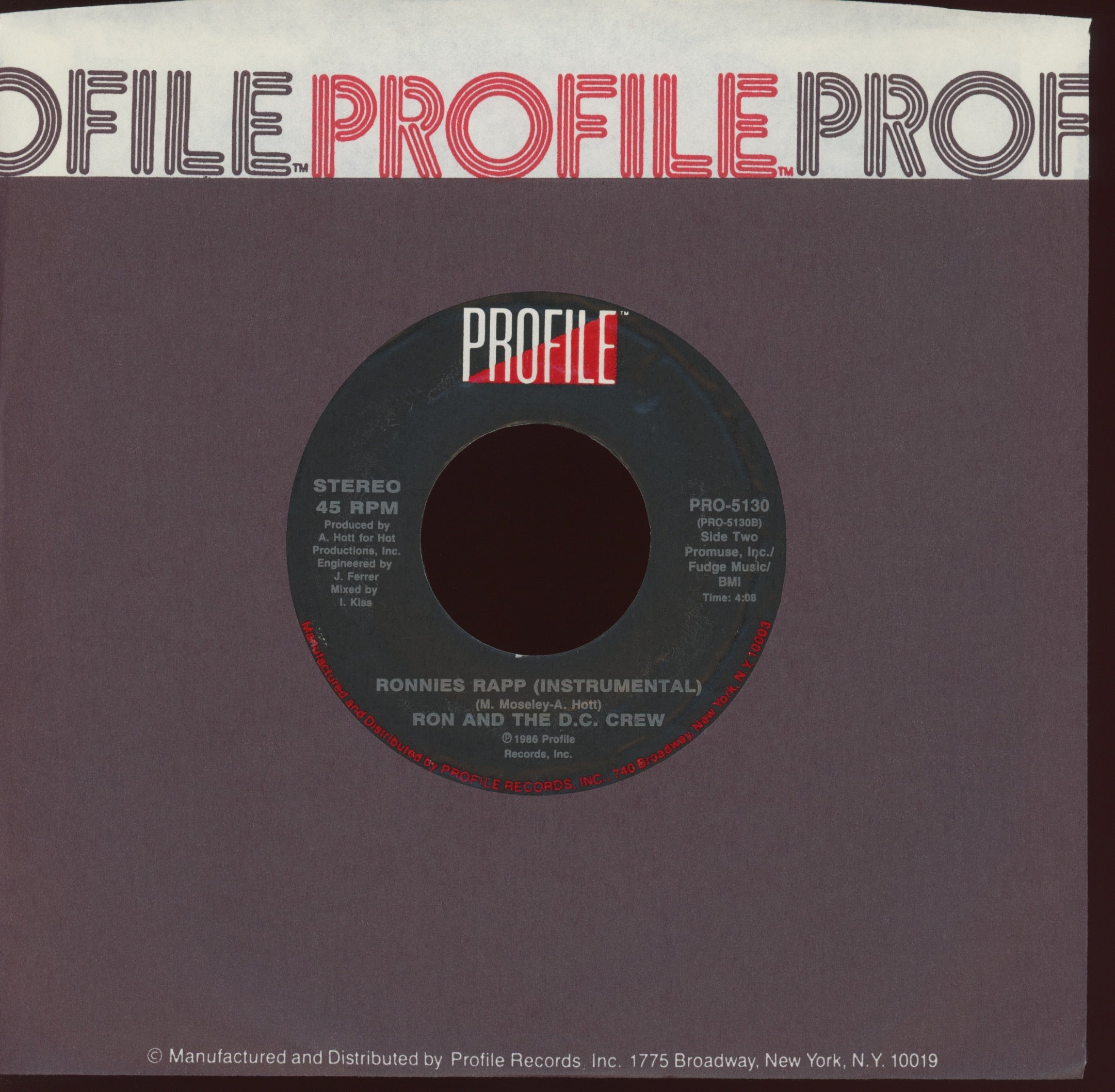 Ron And The D.C. Crew - Ronnies Rapp on Profile