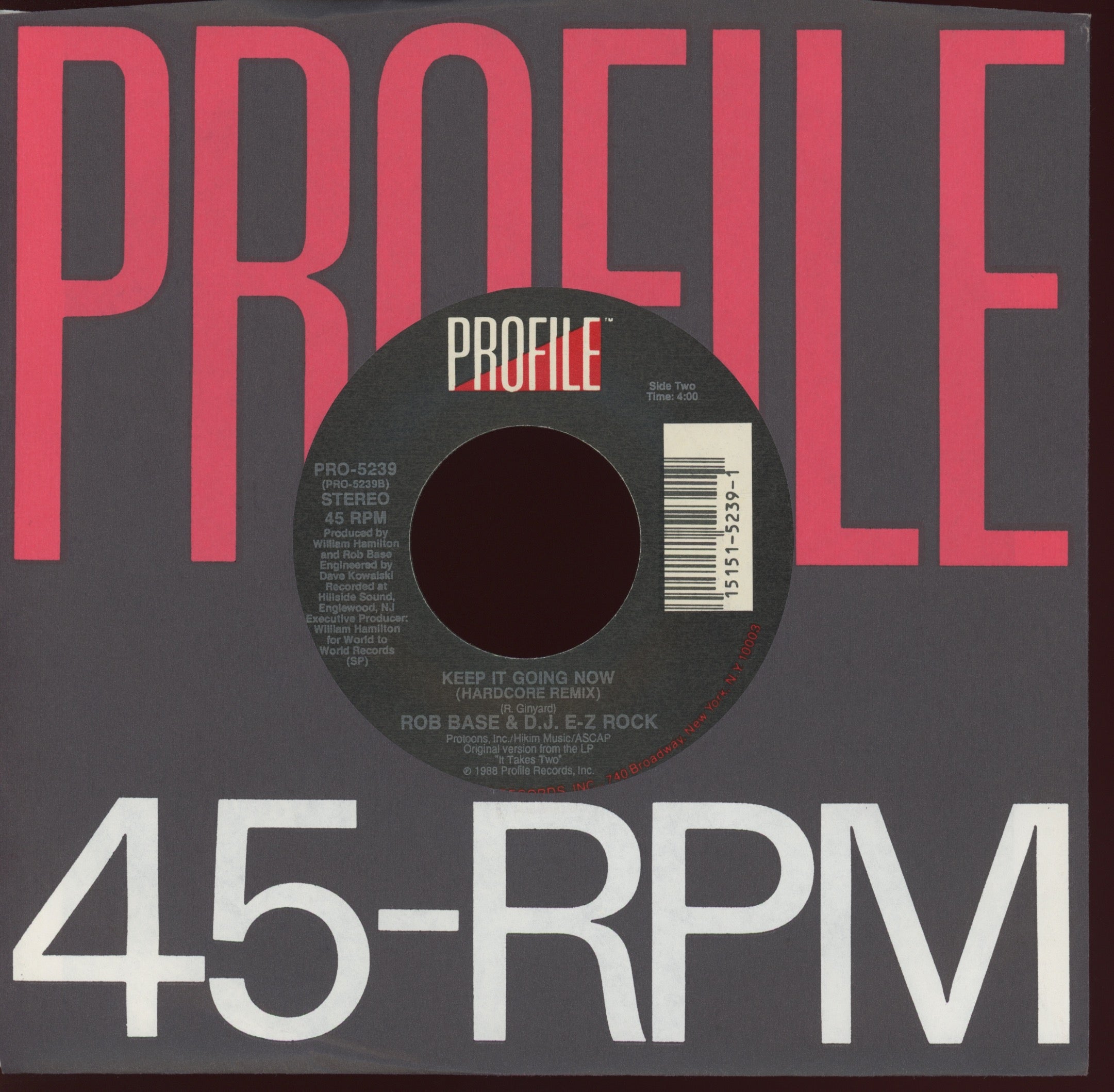 Rob Base & DJ E-Z Rock - Get On The Dance Floor on Profile