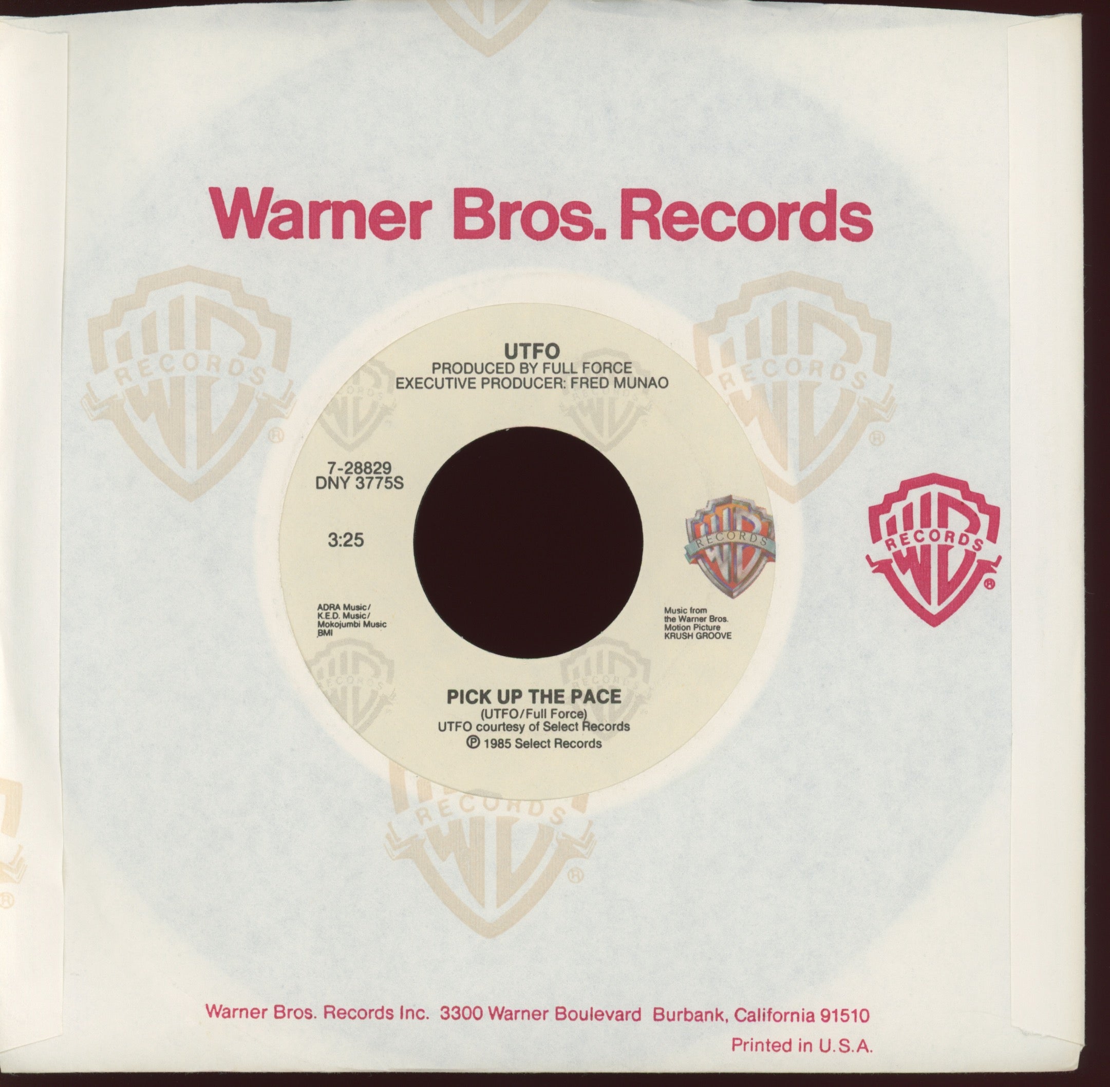 Various - Music From The Warner Bros. Motion Picture “Krush Groove” on WB