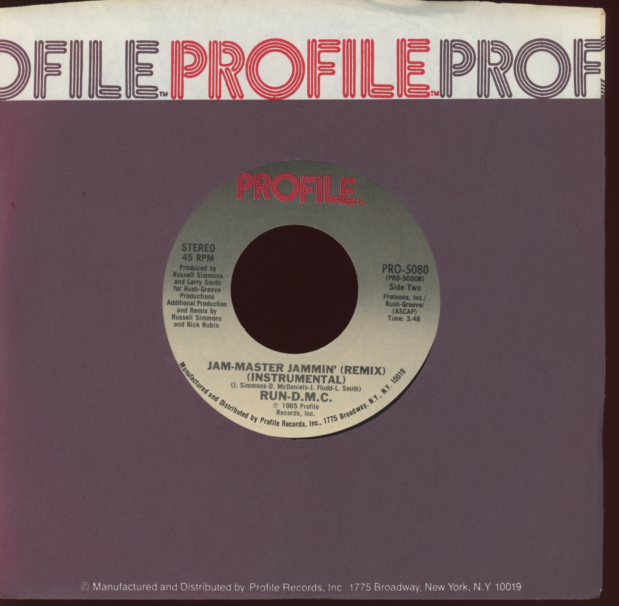 Run-DMC - Jam-Master Jammin' (Remix) on Profile