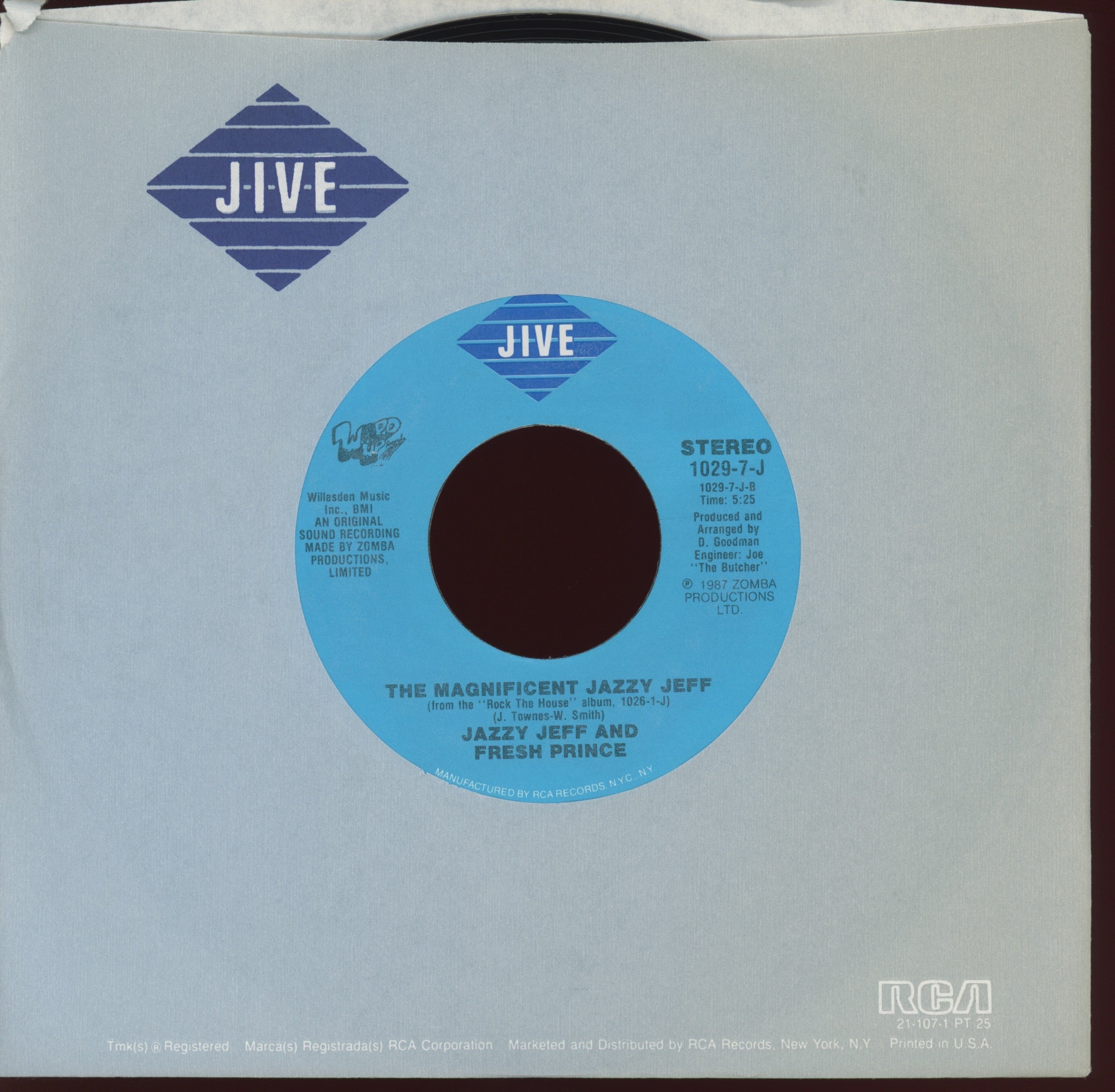 DJ Jazzy Jeff & The Fresh Prince - The Magnificent Jazzy Jeff on Jive