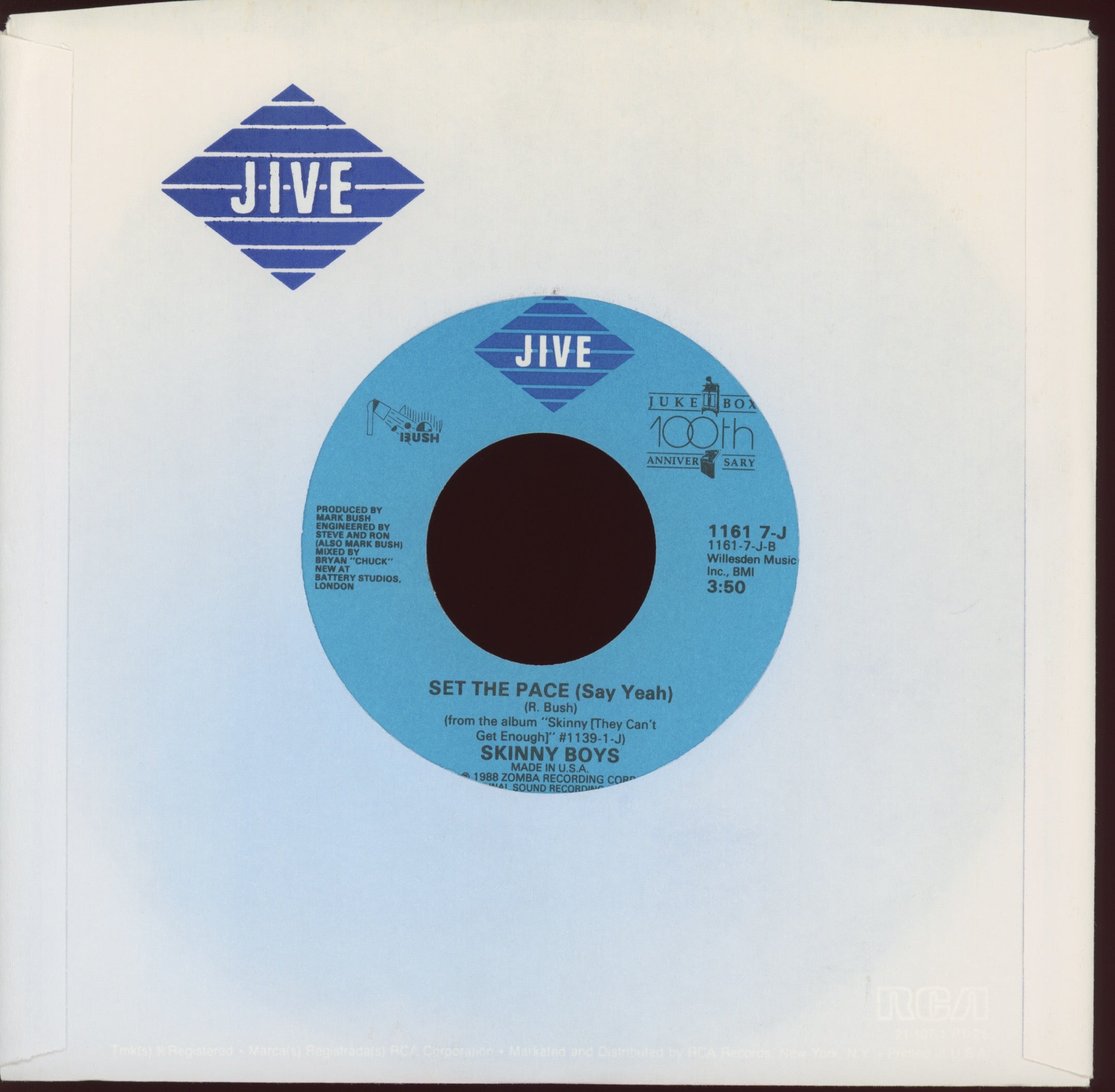 Skinny Boys - Stylin' / Set The Pace (Say Yeah) on Jive