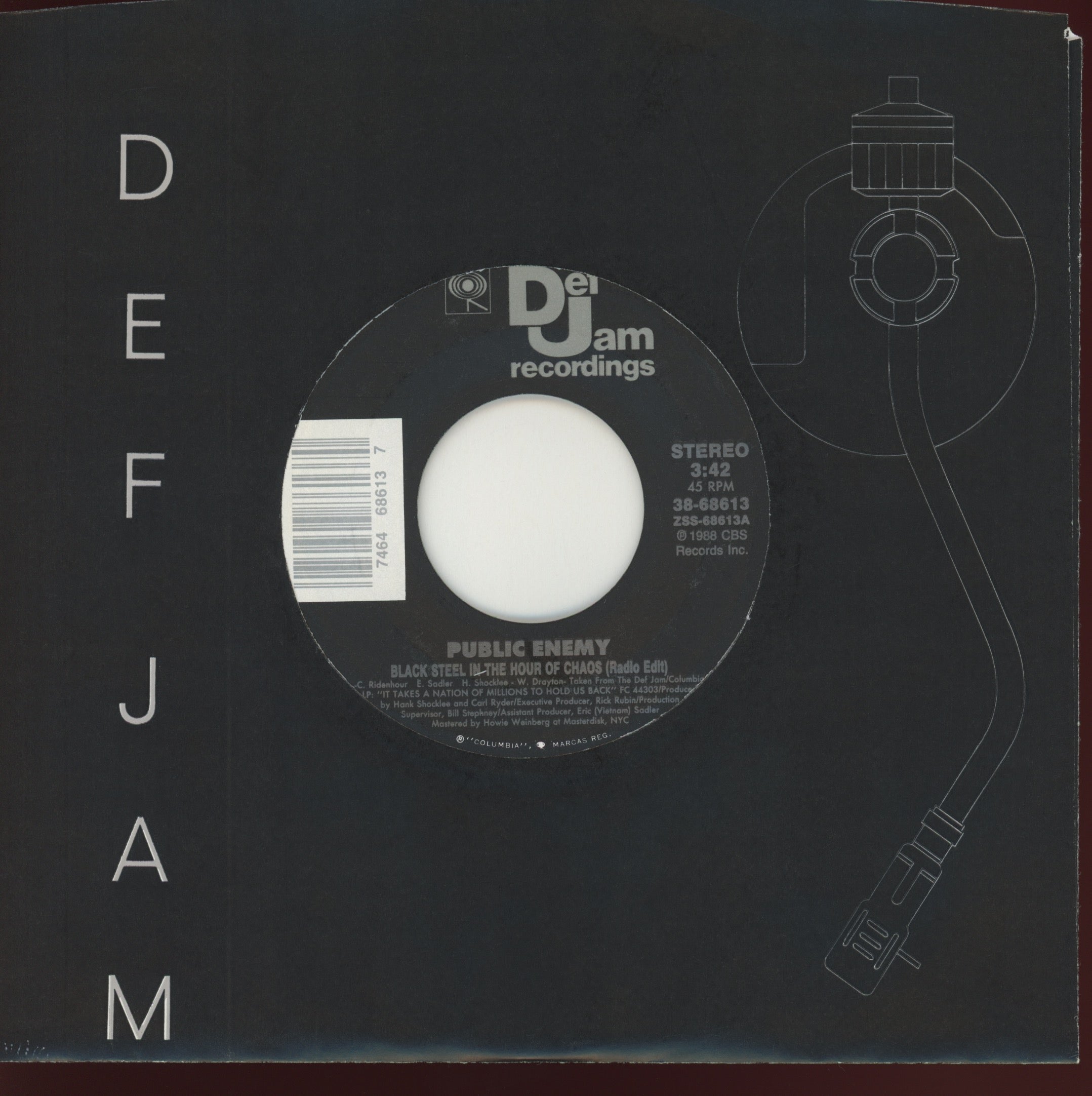 Public Enemy - Black Steel In The Hour Of Chaos on Def Jam
