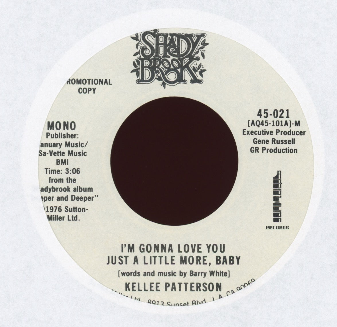 Kellee Patterson - I'm Gonna Love You Just A Little More, Baby on Shady Brook Promo