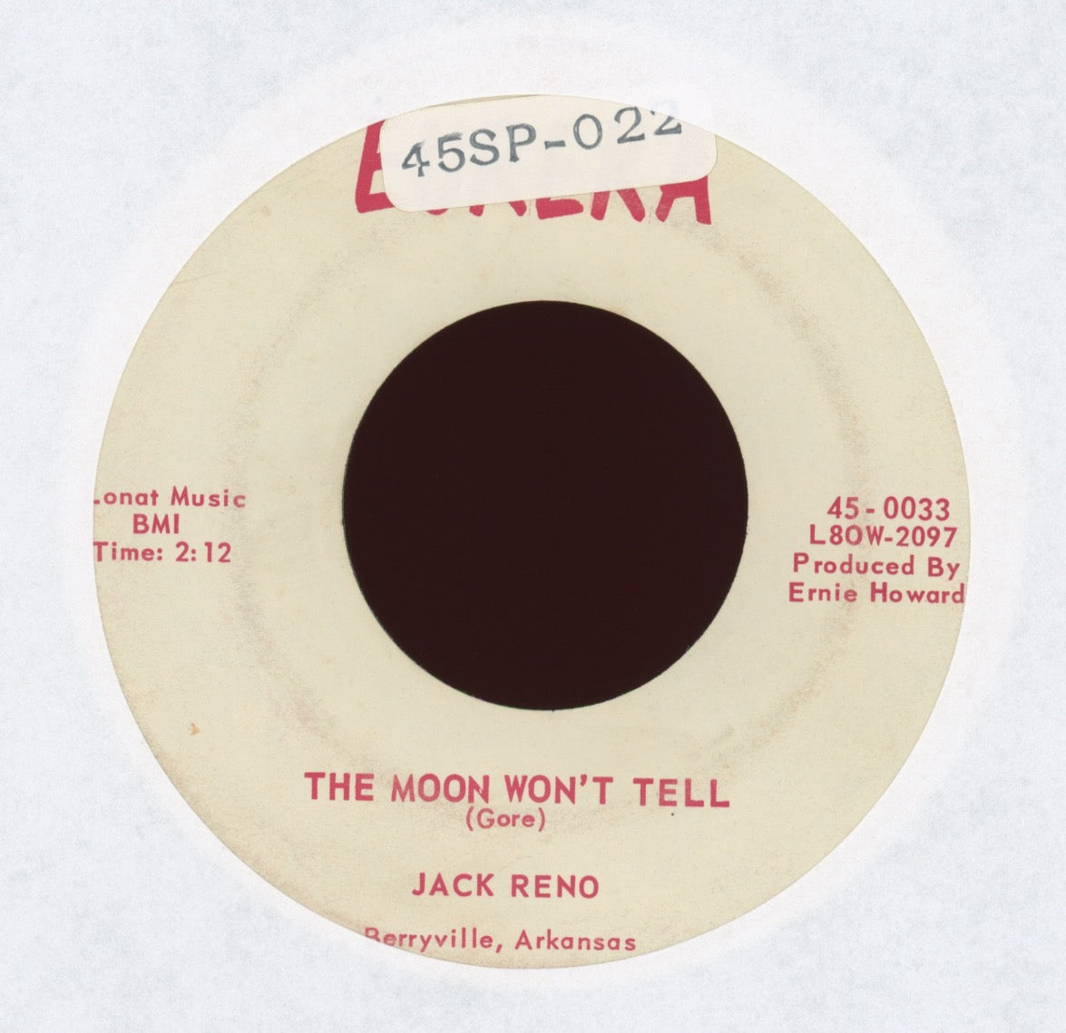 Jack Reno - The Moon Won't Tell on Eureka
