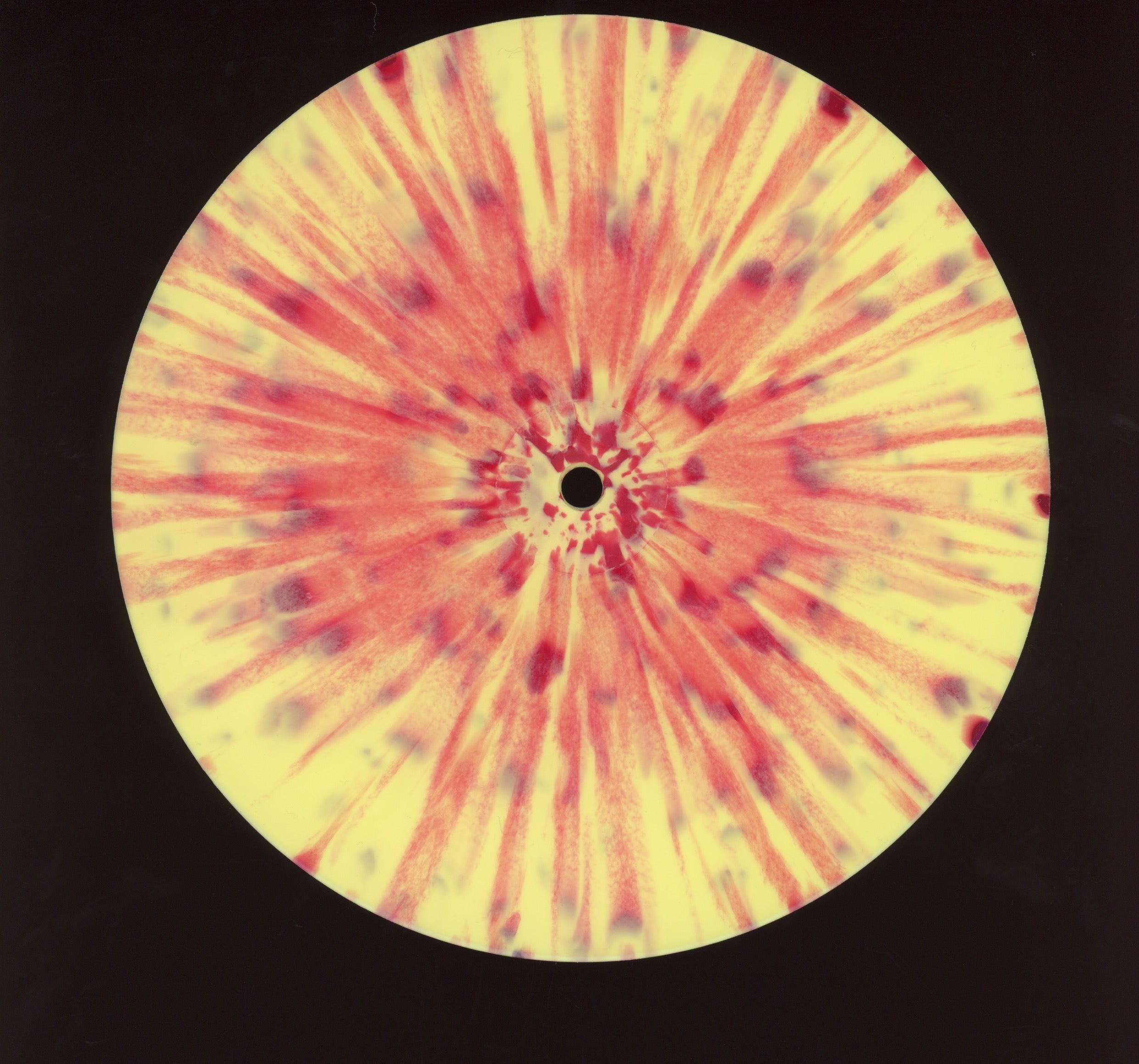 The Black Dahlia Murder - Grind 'Em All on A389 Single Sided Etched Yellow With Red Bloodspatter 7"