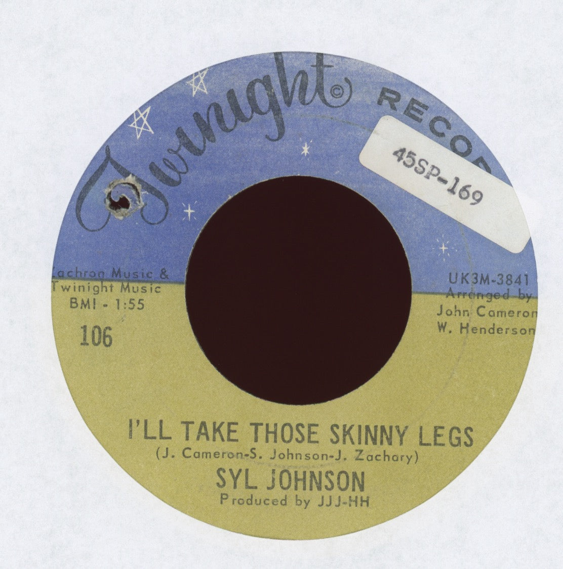 Syl Johnson - Ode To Soul Man / I'll Take Those Skinny Legs on Twinight