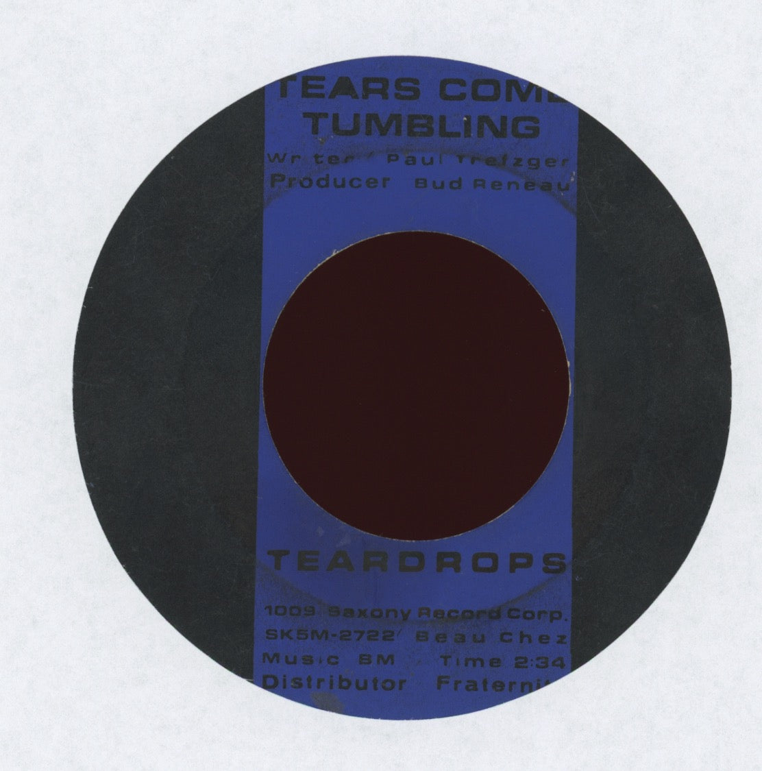 The Teardrops - You Won't Be There on Saxony