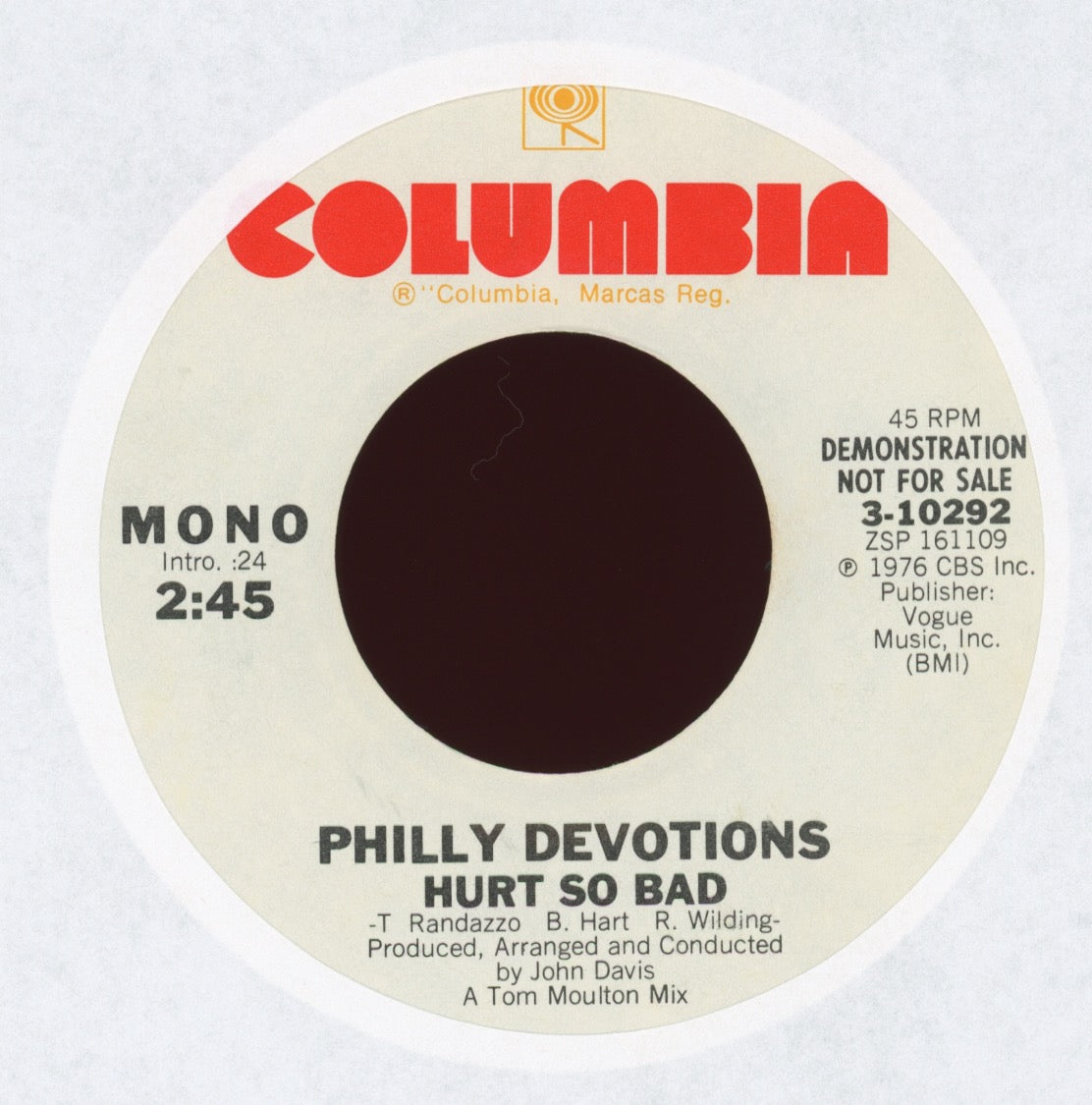 Philly Devotions - Hurt So Bad on Columbia Promo