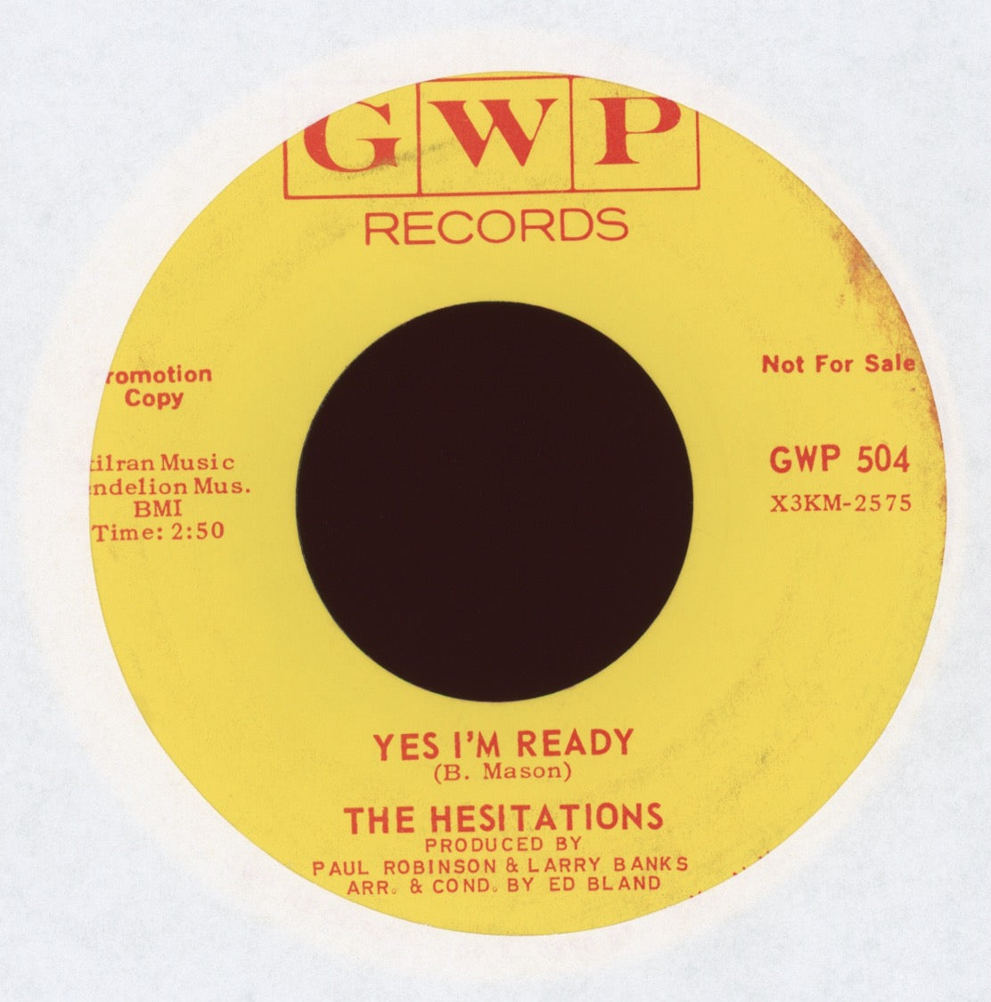 The Hesitations - Is This The Way To Treat A Girl on GWP Promo