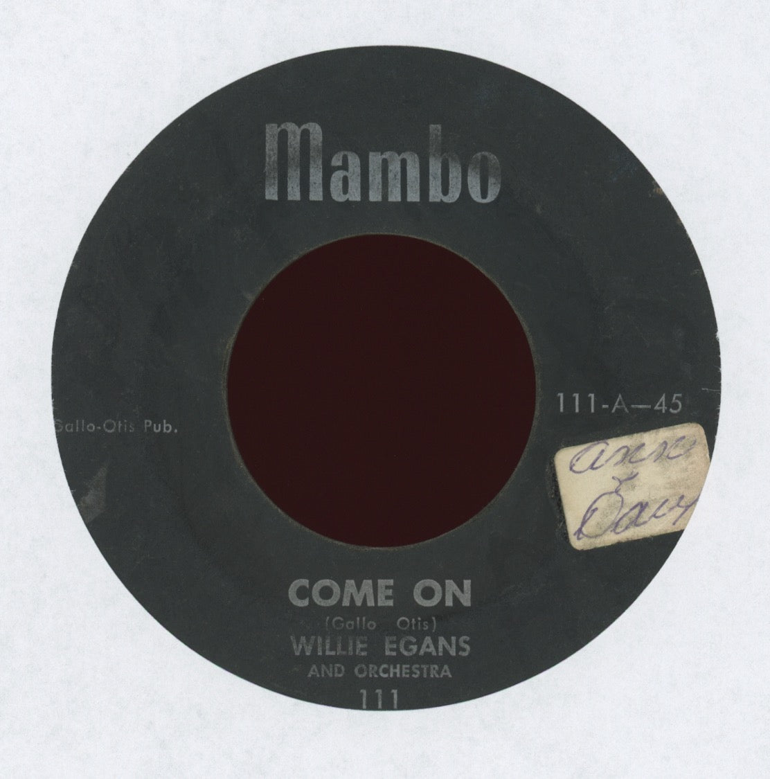 Willie Egans And Orchestra - Come On on Mambo
