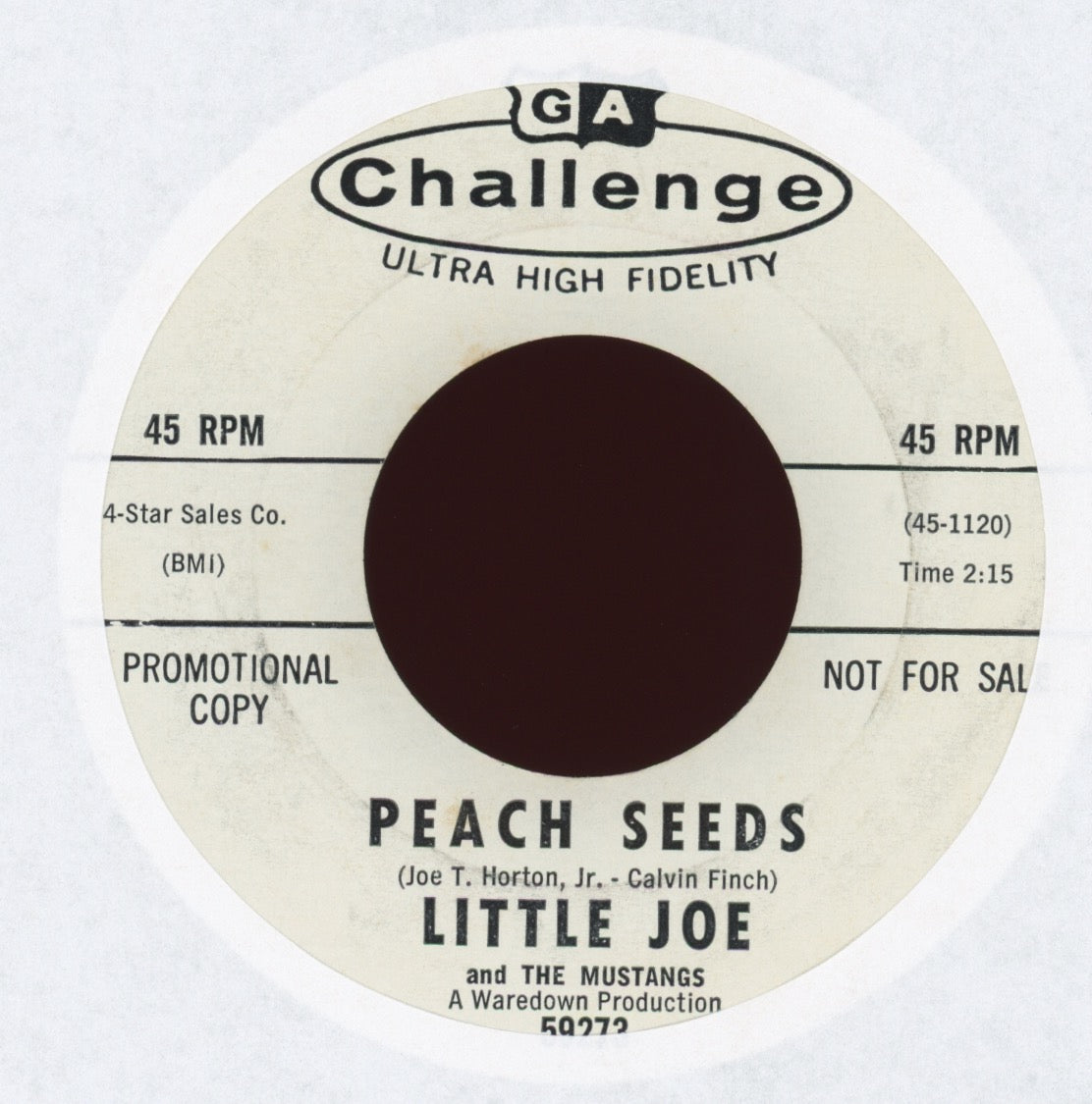 Little Joe & The Mustangs - South Swell on Challenge Promo