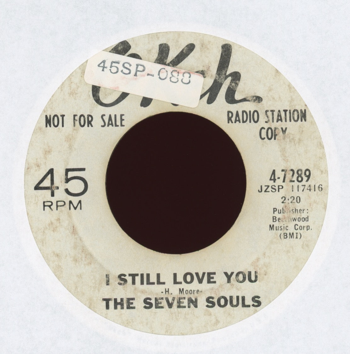 The Seven Souls - I'm No Stranger / I Still Love You on Okeh Promo