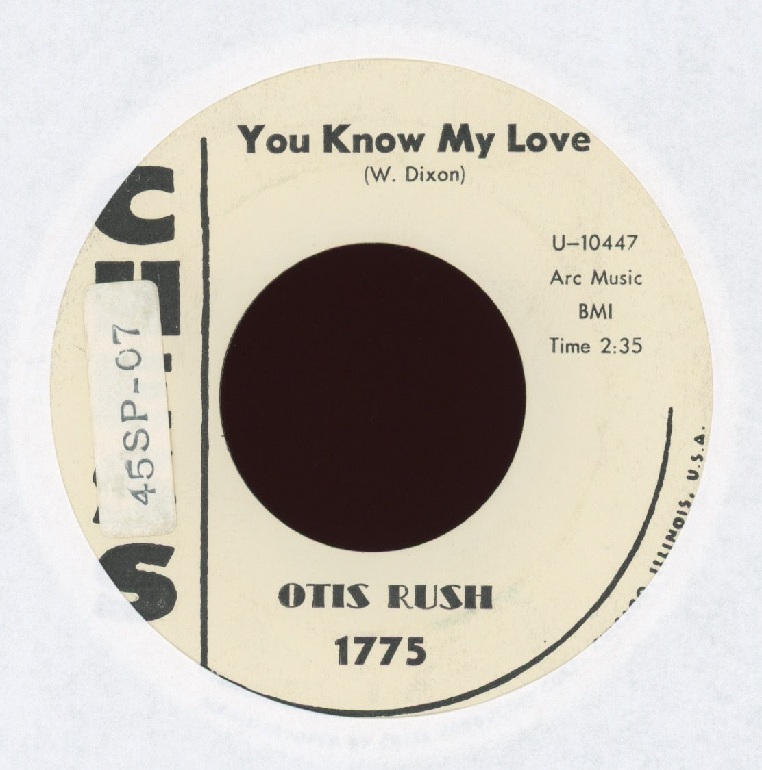Otis Rush - You Know My Love  on Chess Promo