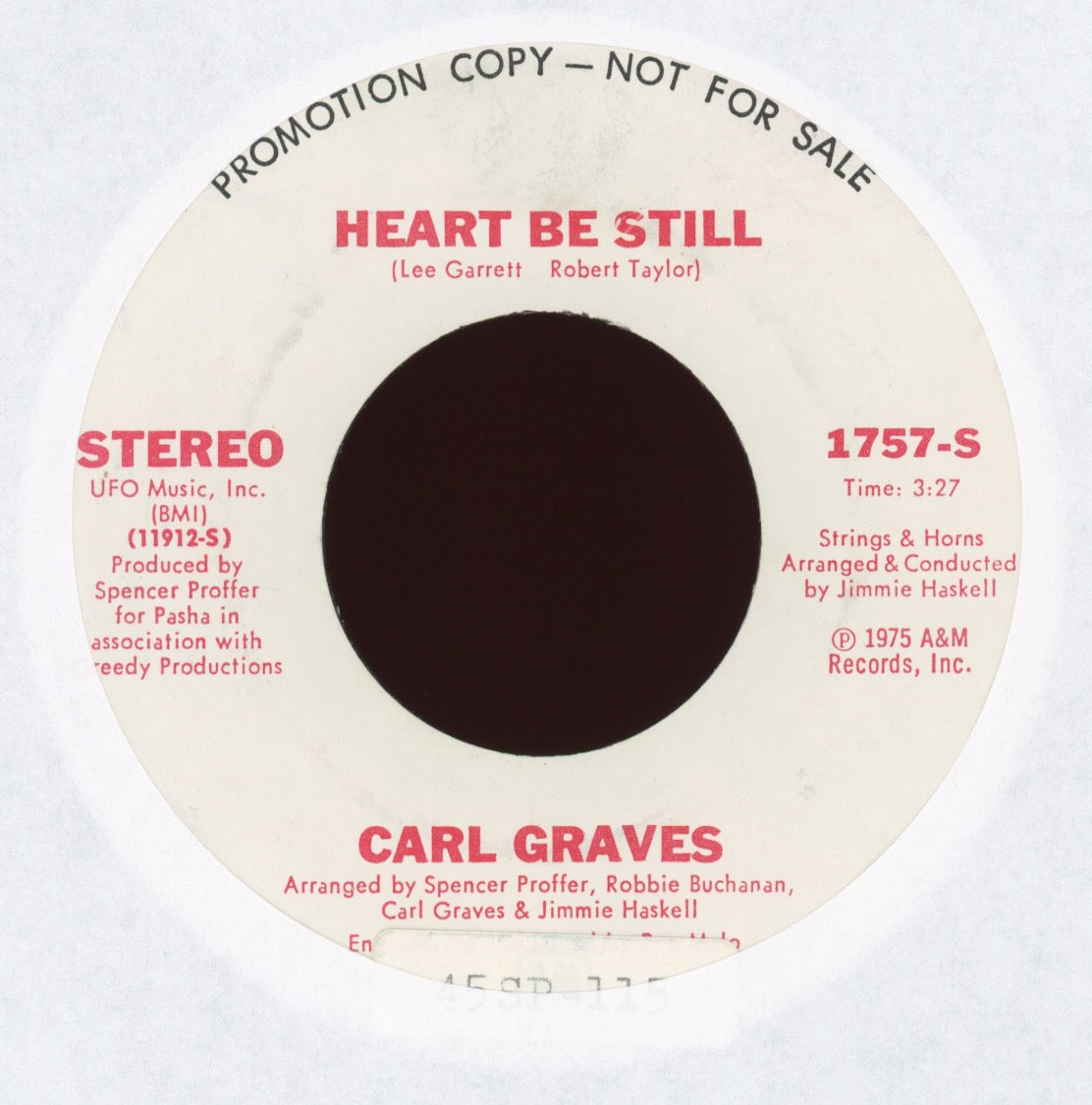 Carl Graves - Heart Be Still on A&M Promo