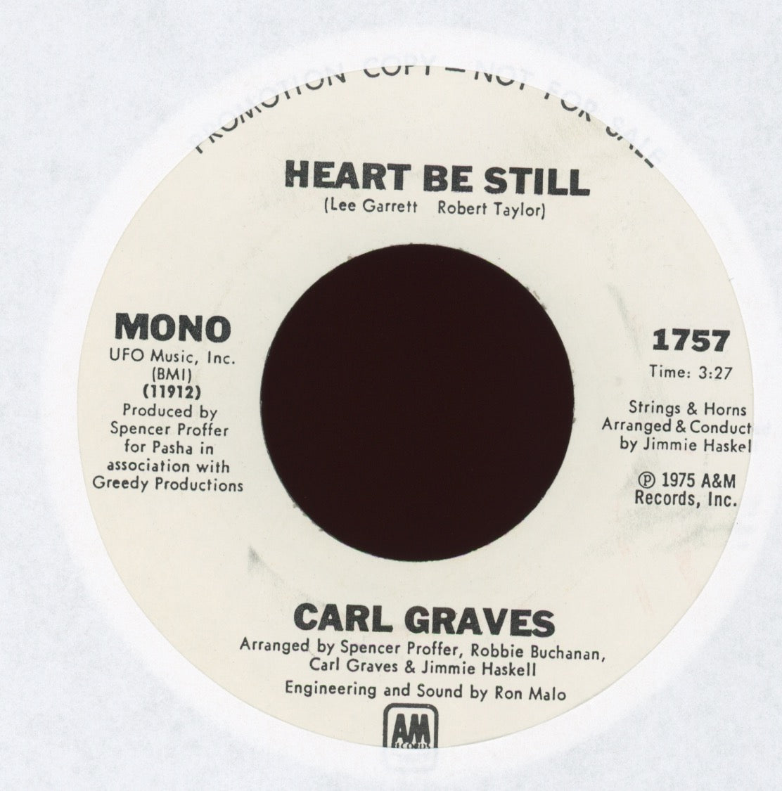 Carl Graves - Heart Be Still on A&M Promo