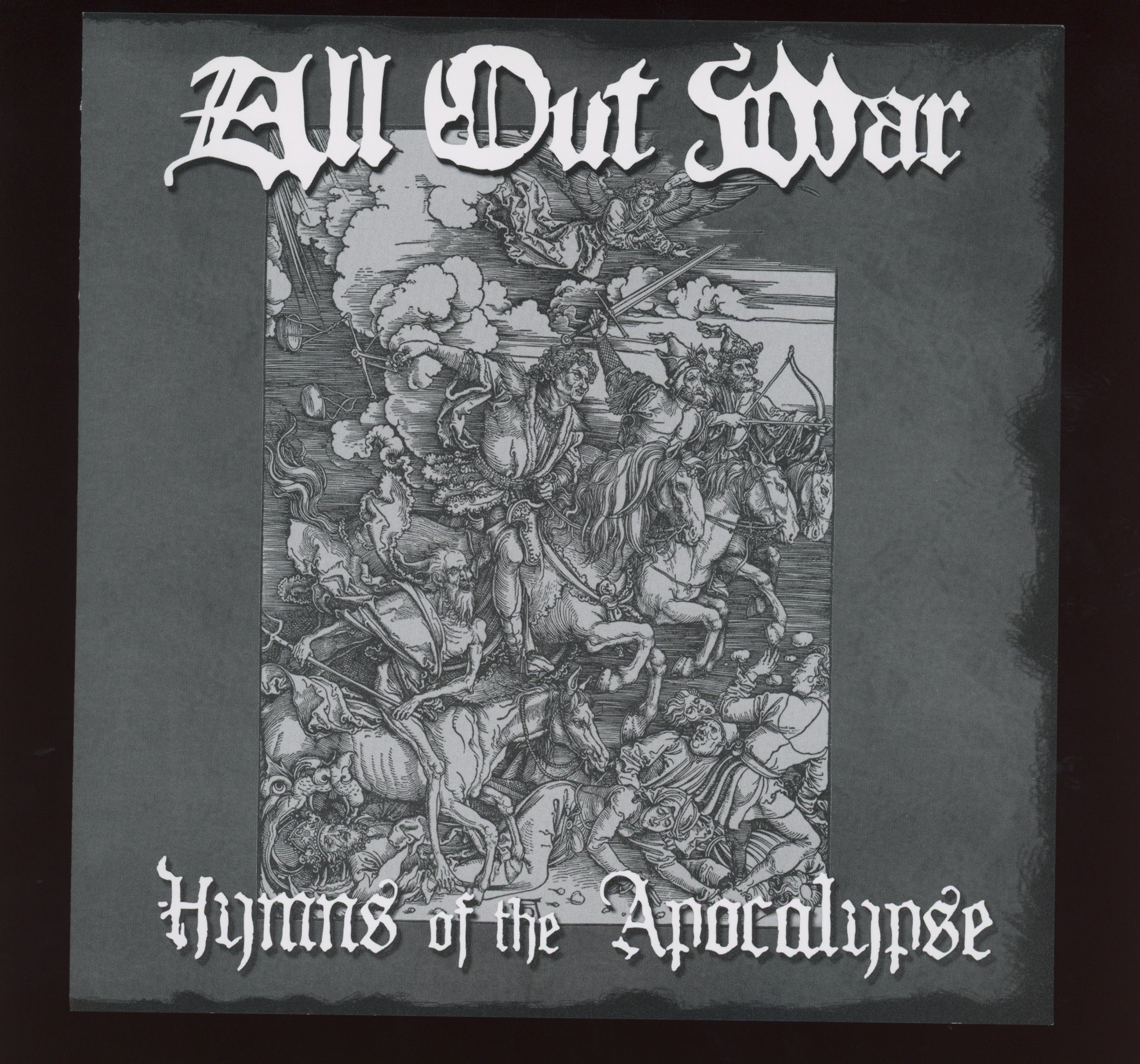 All Out War - Hymns Of The Apocalypse on Trip Machine Opaque Yellow Vinyl 7"