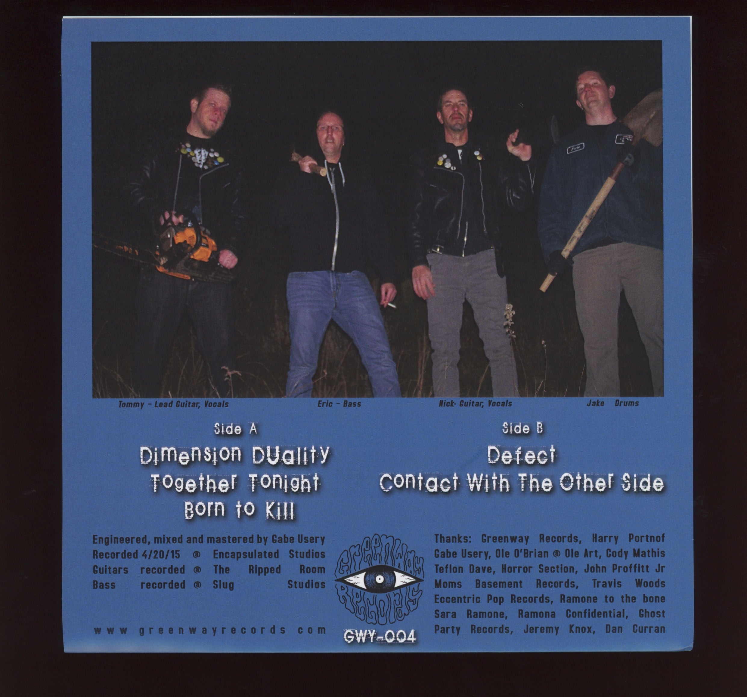 Eaten Back To Life - Love Songs For The Departed on Greenway Limited Green Vinyl