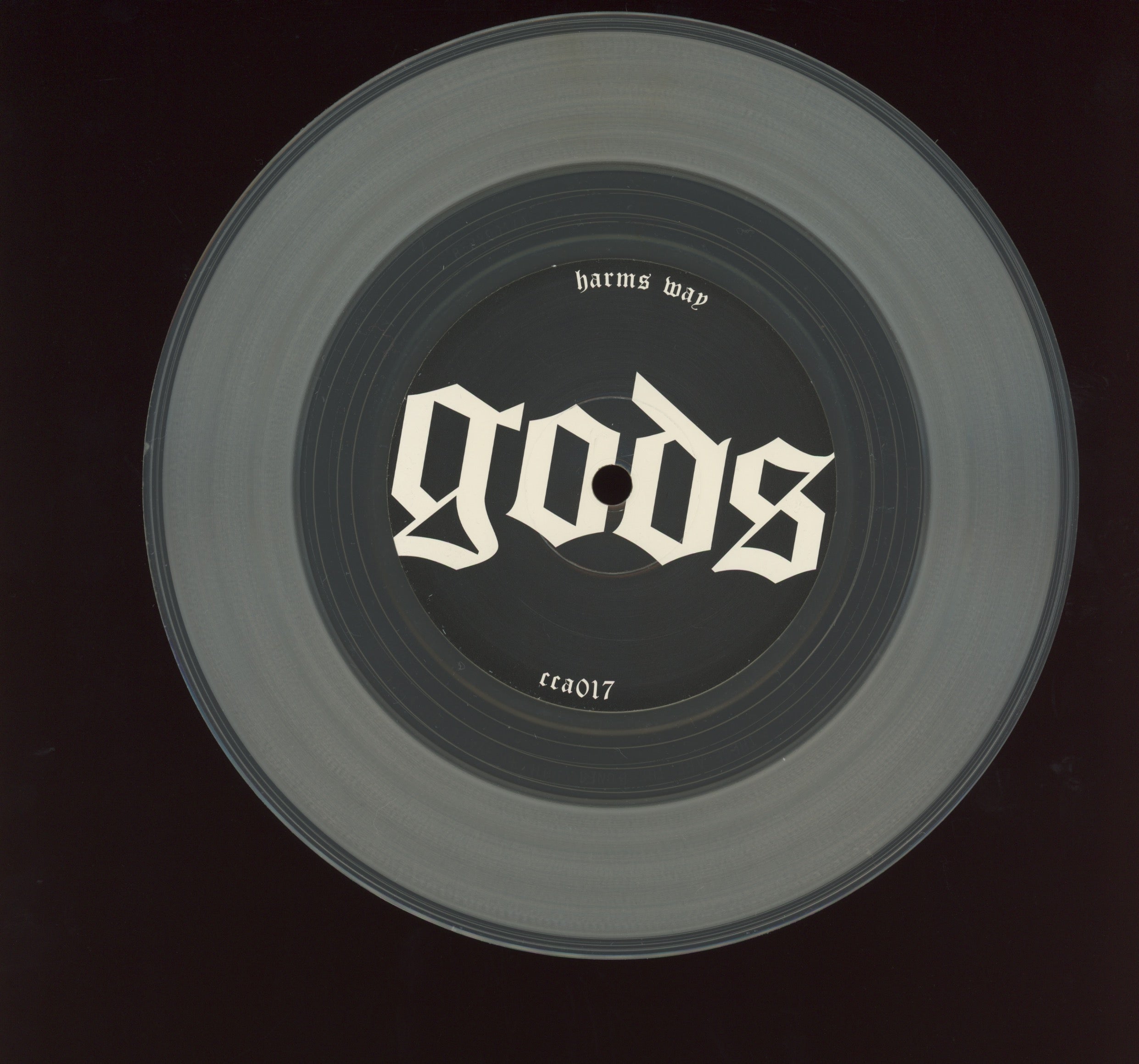 Harms Way - No Gods No Masters on Closed Casket Activities Clear Vinyl 7"