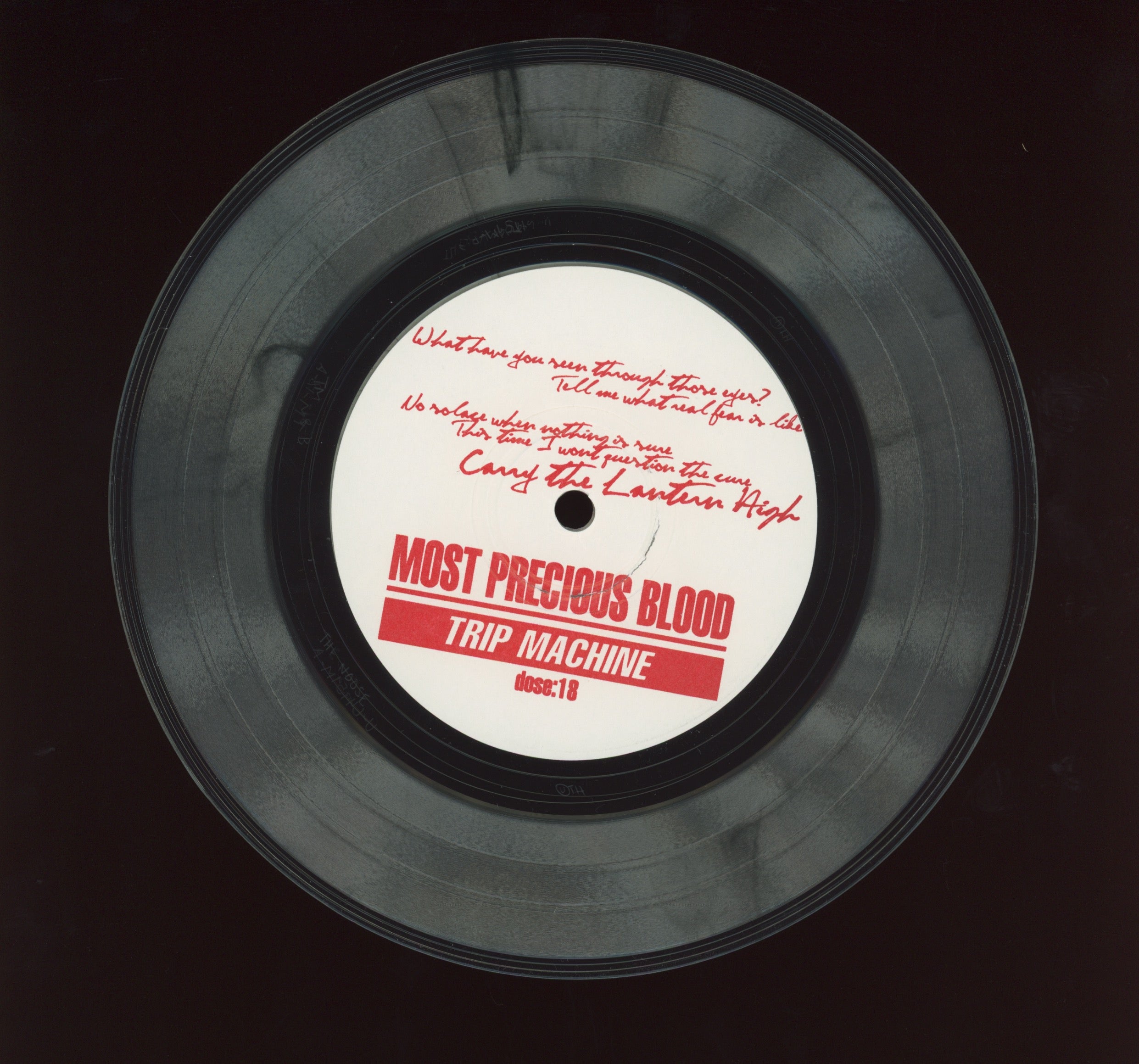 Most Precious Blood - Demo on Trip Machine Clear with Black Splatter 7"
