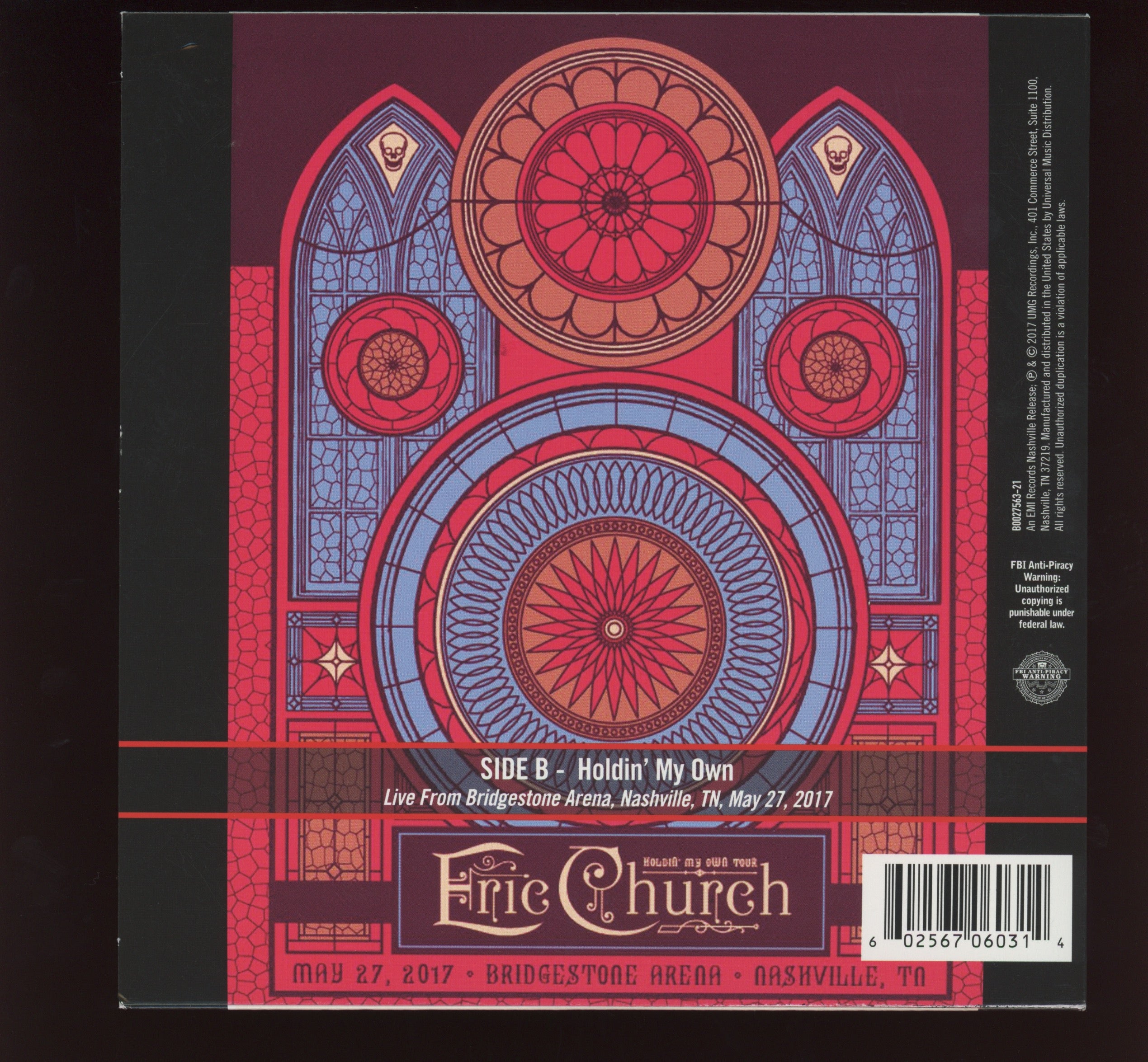 Eric Church - Mistress Named Music on EMI Nashville Limited RSD Black Friday 2017
