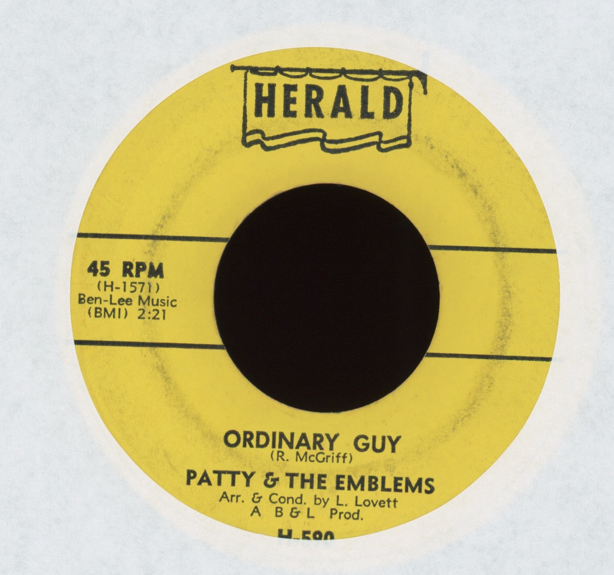 Patty & The Emblems - Mixed-Up, Shook-Up, Girl on Herald