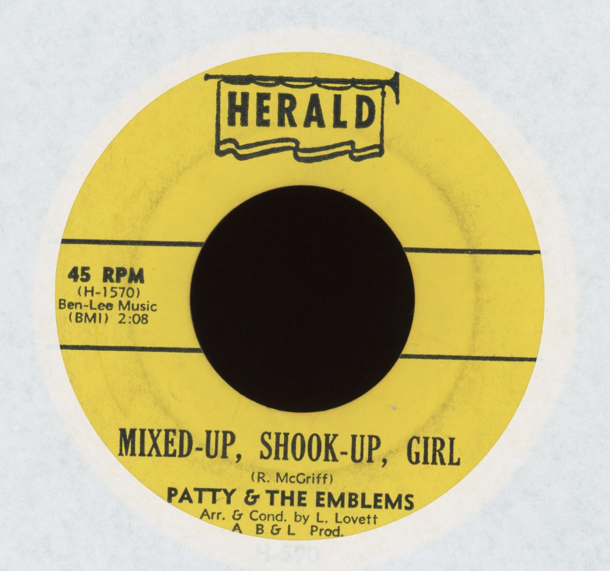 Patty & The Emblems - Mixed-Up, Shook-Up, Girl on Herald