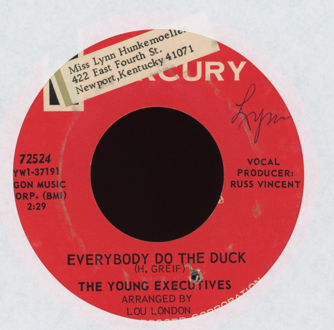 The Young Executives - Everybody Do The Duck on Mercury