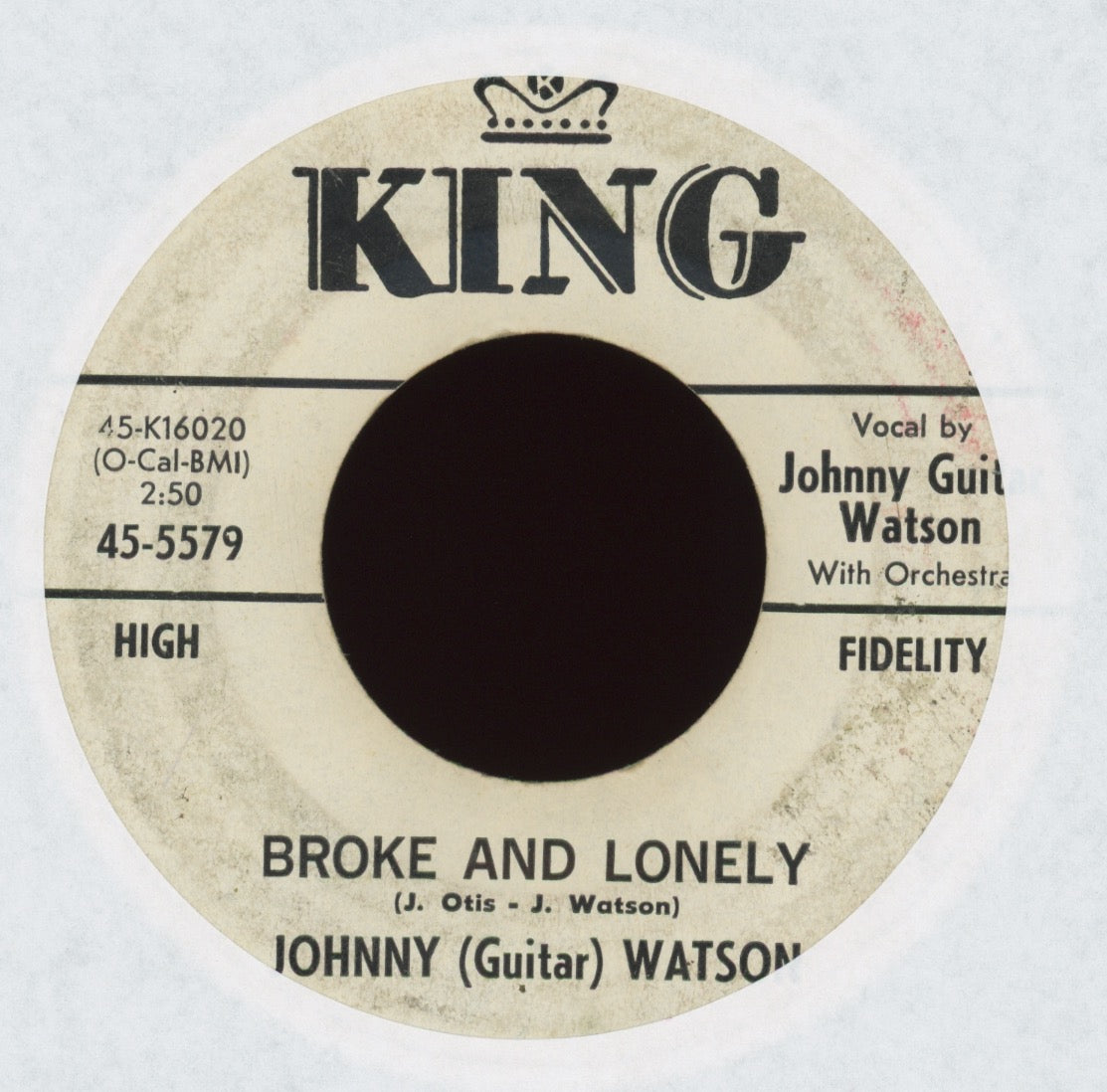 Johnny Guitar Watson - Broke And Lonely on King Promo