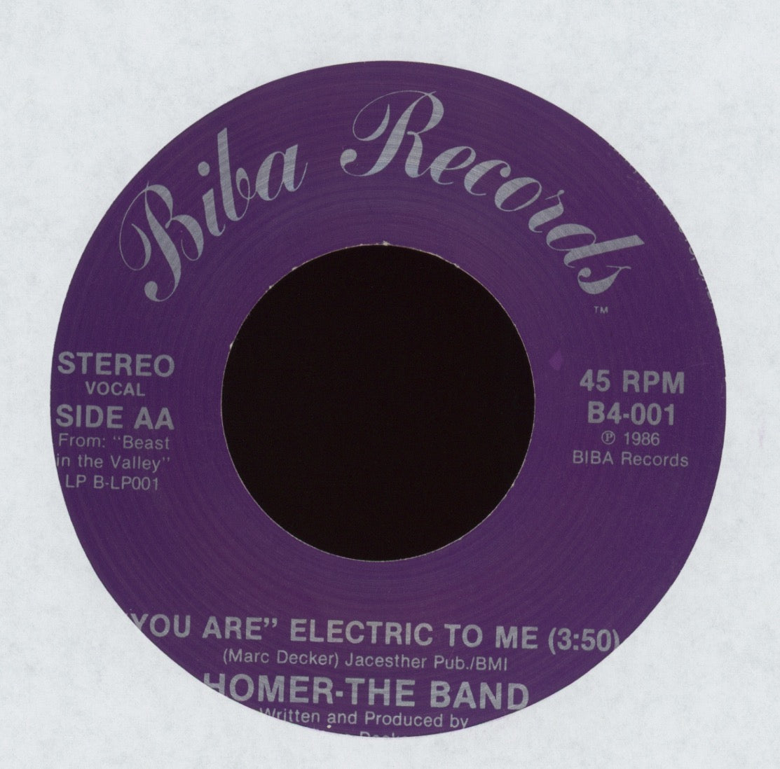 Homer-The Band - Dangerous Man on Biba