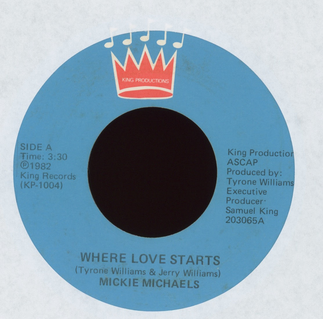 Mickie Michaels - Where Love Starts on King Records Rare Modern Sweet Soul